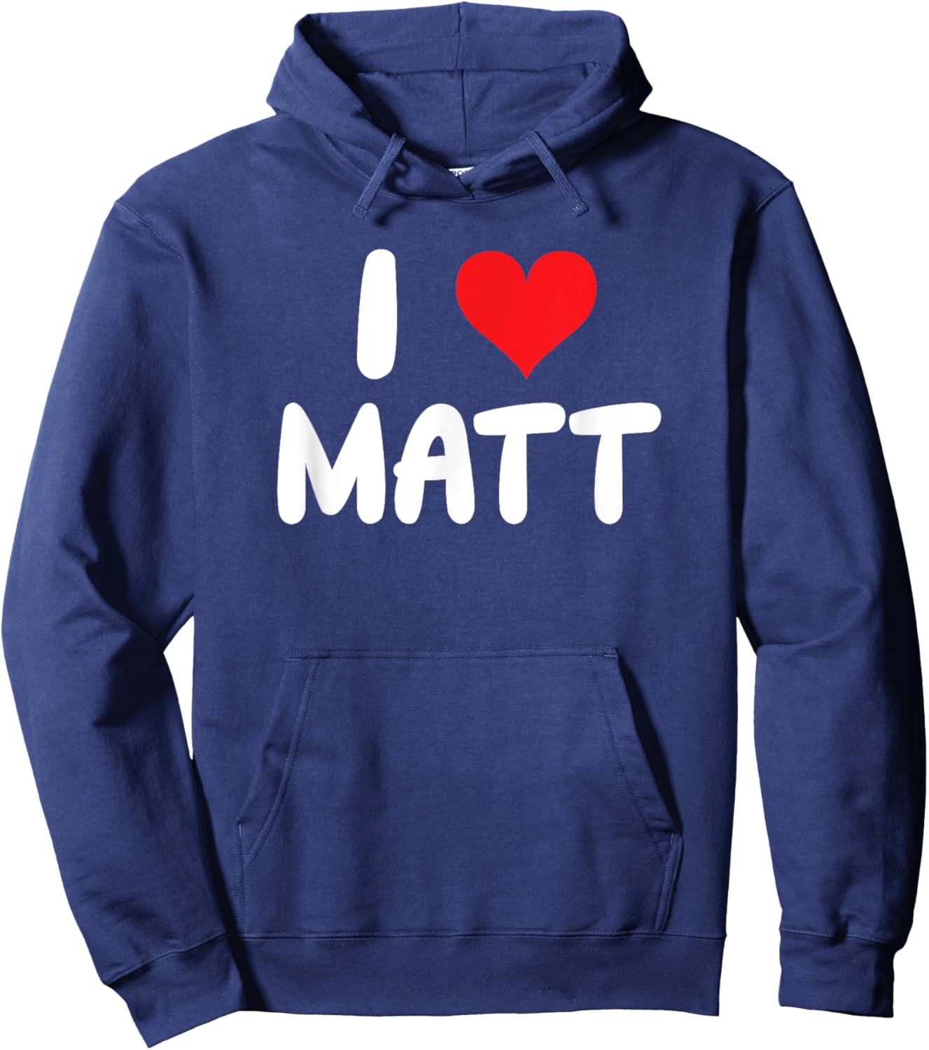 I Love Matt - Heart - Name Hoodie - Hoodie | Navy