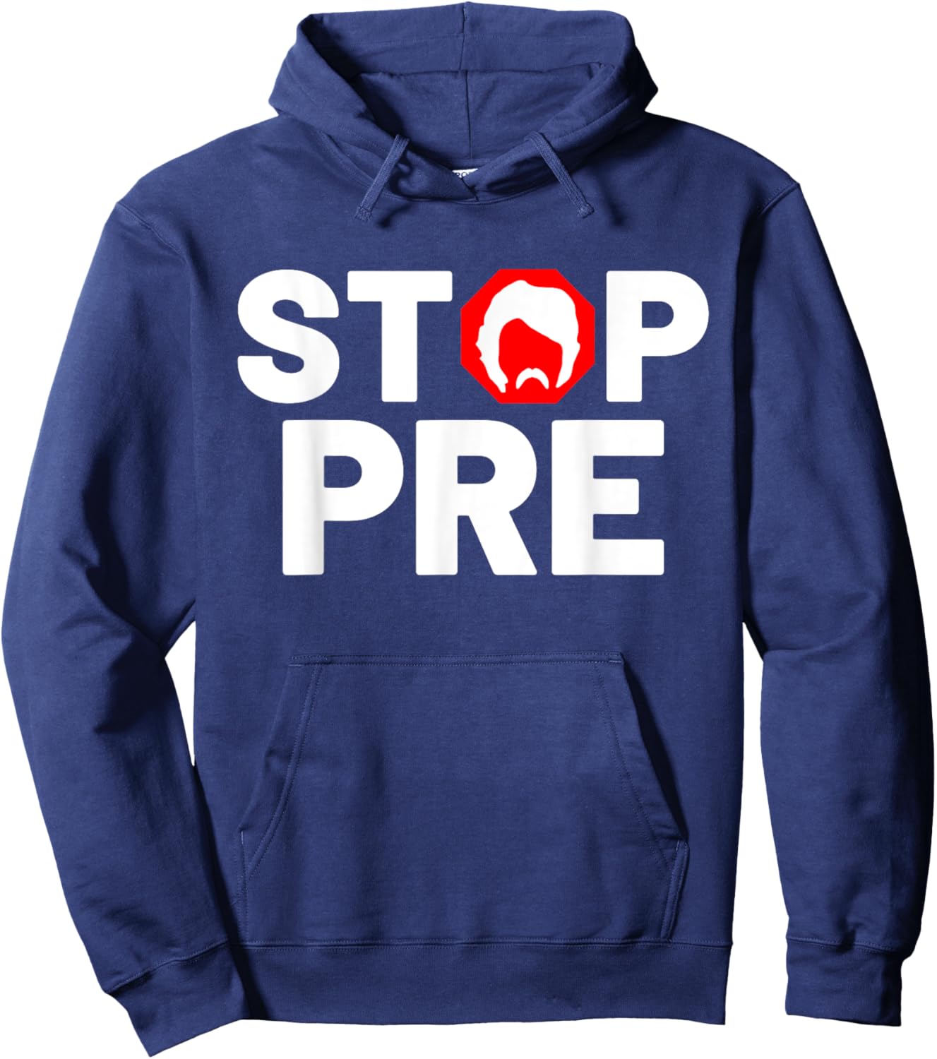 Marathon Running Vintage Stop Pre Hoodie - Hoodie | Navy
