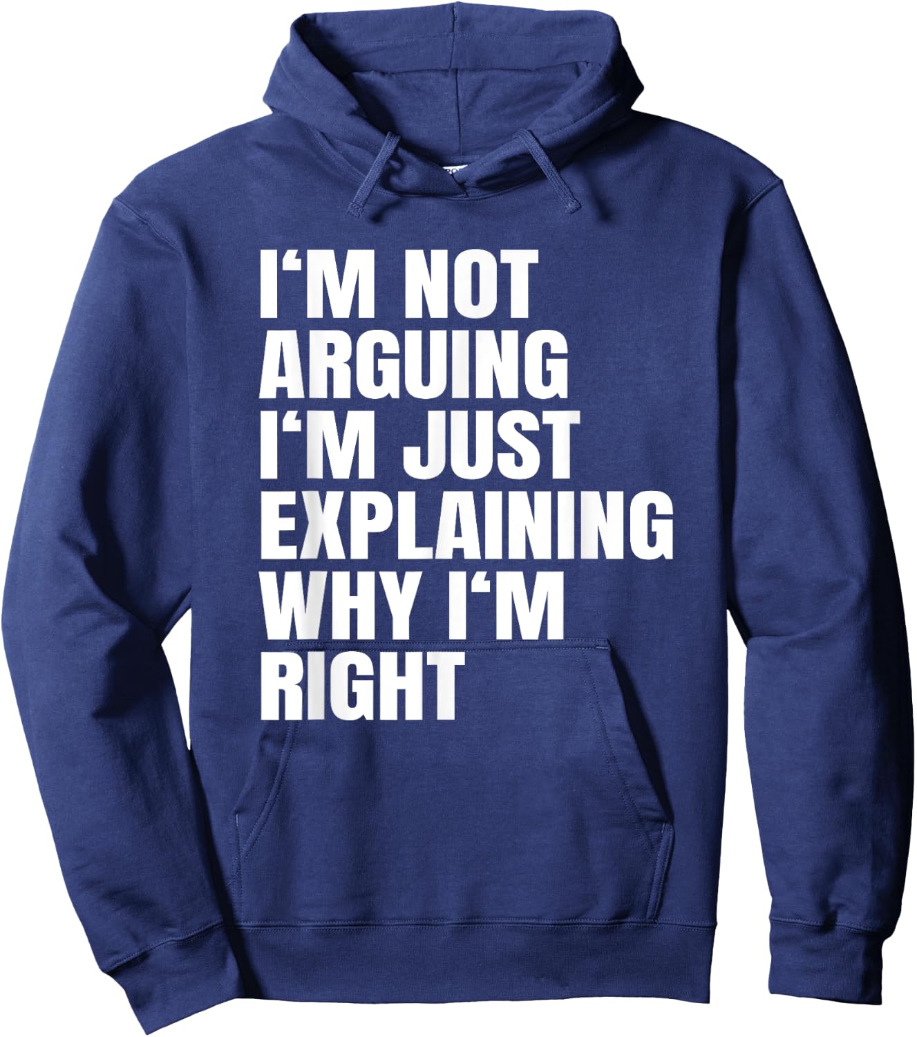 I'm Not Arguing Just Explaining Why I'm Right Gift Hoodie - Hoodie | Navy
