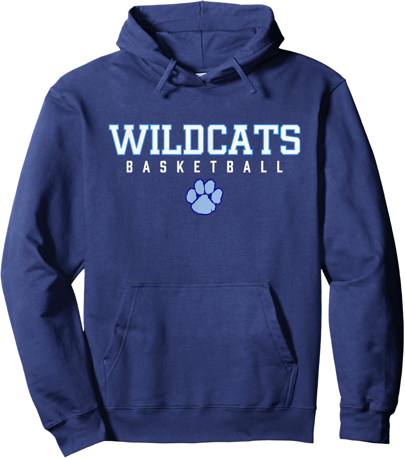 Camden County Wildcats Logo Basketball HS Hoodie - Hoodie | Navy