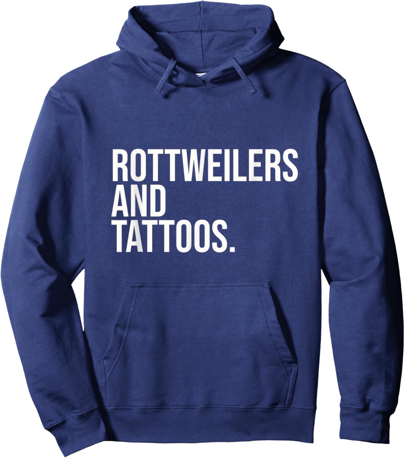 Rottweilers And Tattoos Rottweiler Owner Cool Dog Inked Fun Hoodie - Hoodie | Navy