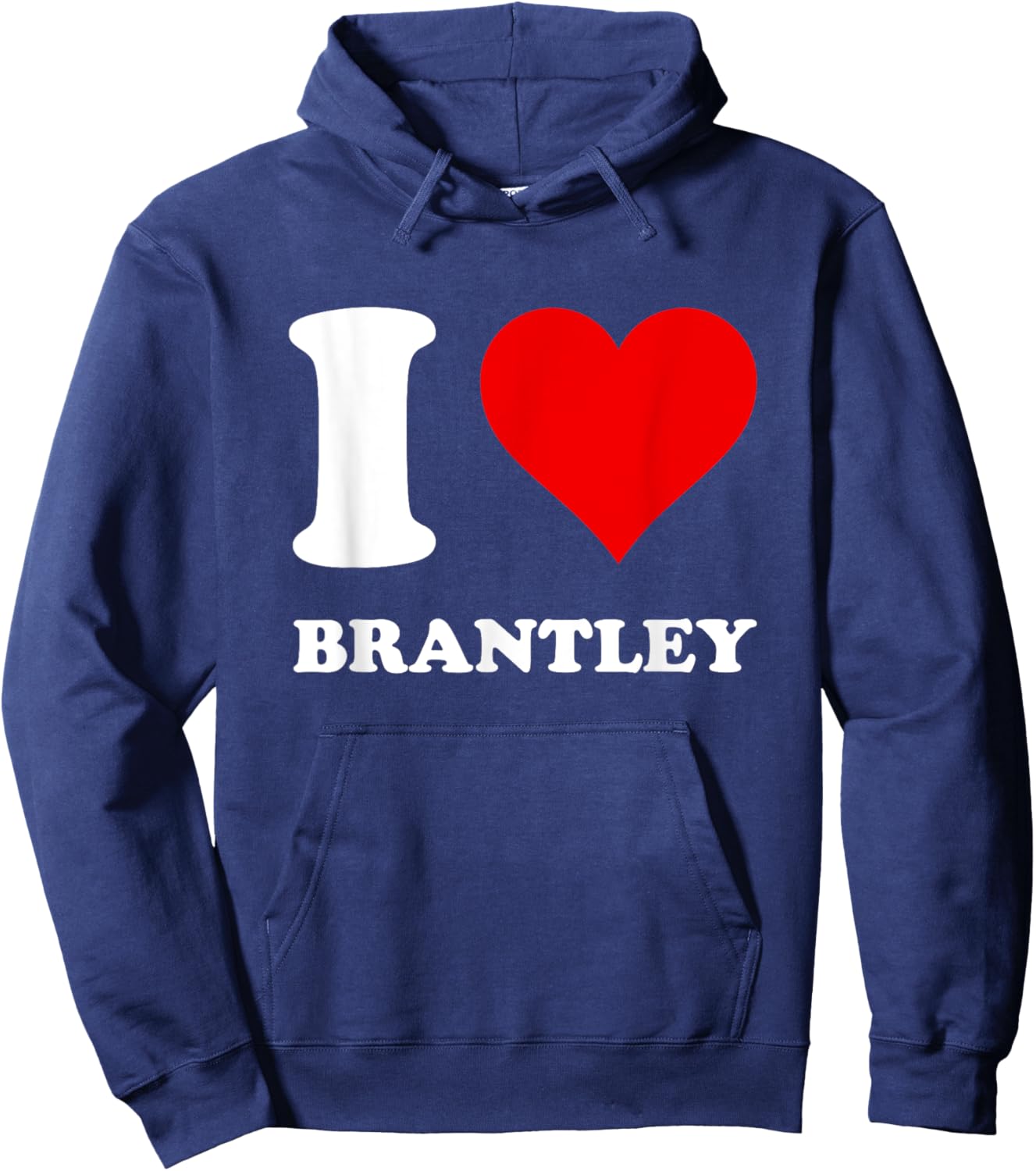 I Love Brantley Hoodie - Hoodie | Navy
