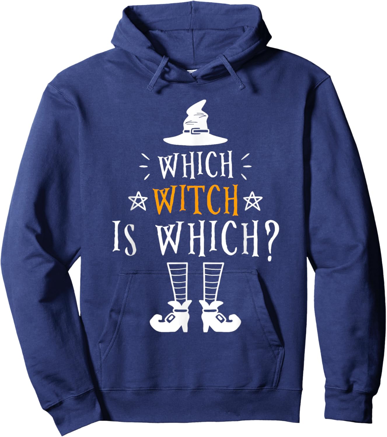 Funny Which Witch Is Which Halloween Grammar Teacher Costume Hoodie - Hoodie | Navy