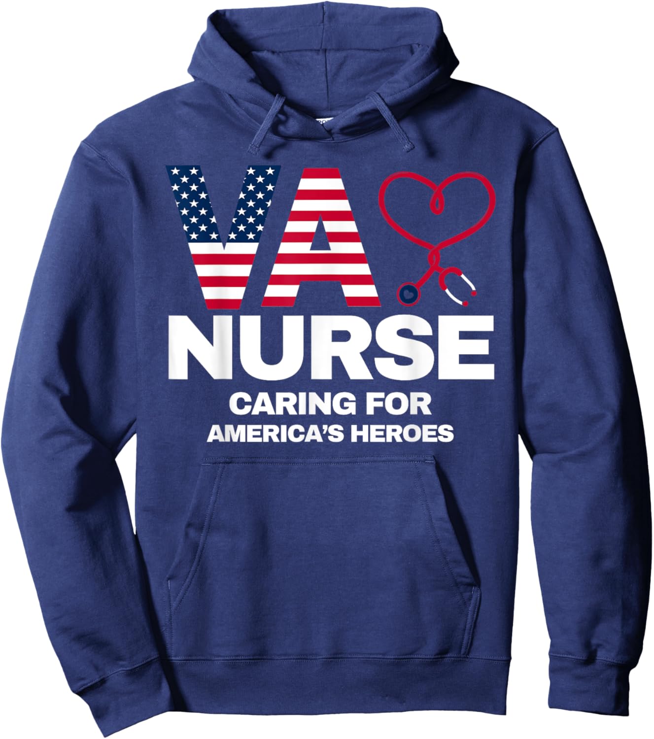 VA Nurse T Shirt Women Men | VA Nurse Shirts Men Hoodie - Hoodie | Navy