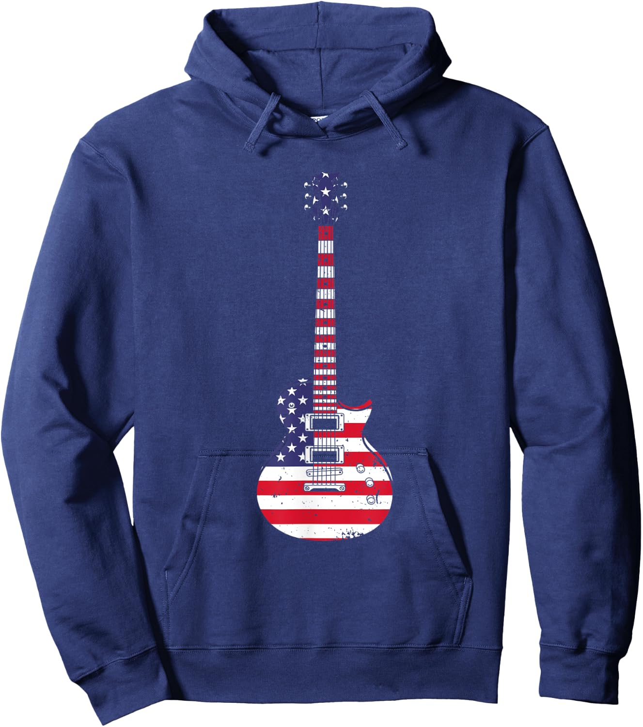 Cool Guitar Women Musician Electric Guitarist Music Hoodie - Hoodie | Navy