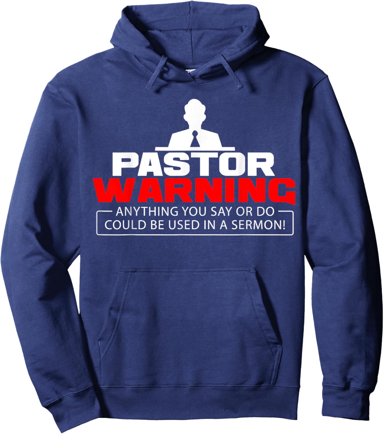 Funny Pastor Christian Jesus Believer Appreciation Men Gift Hoodie - Hoodie | Navy