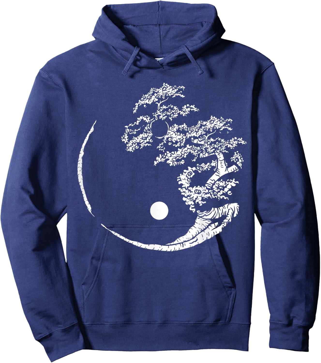 Mandala Yin Yang Bonsai Tree Funny Hippie Gift Women Hoodie - Hoodie | Navy