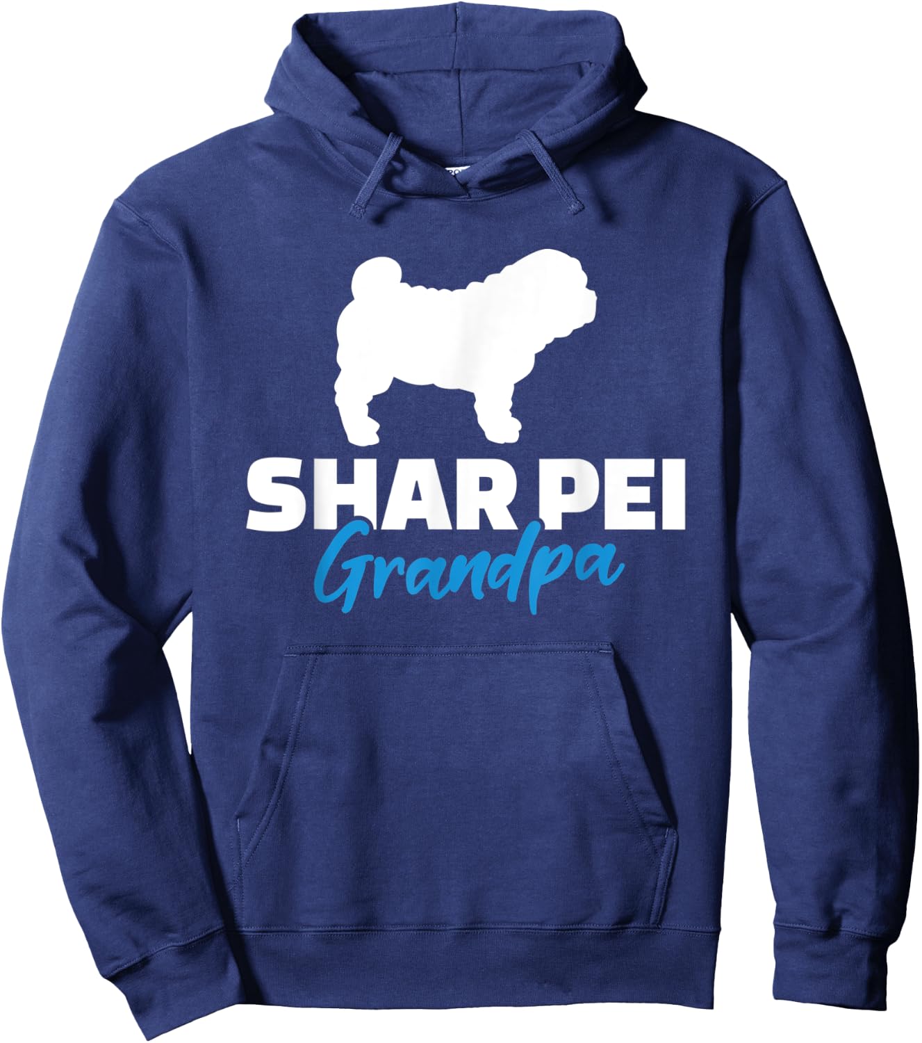 Shar Pei Grandpa Hoodie - Hoodie | Navy