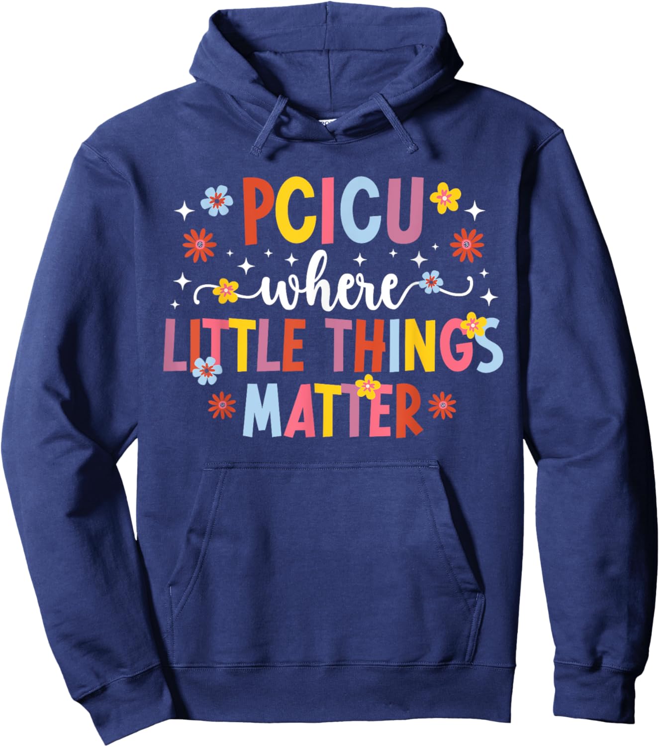 PCICU Nurse Pediatric Cardiac ICU Nurse Appreciation Hoodie - Hoodie | Navy