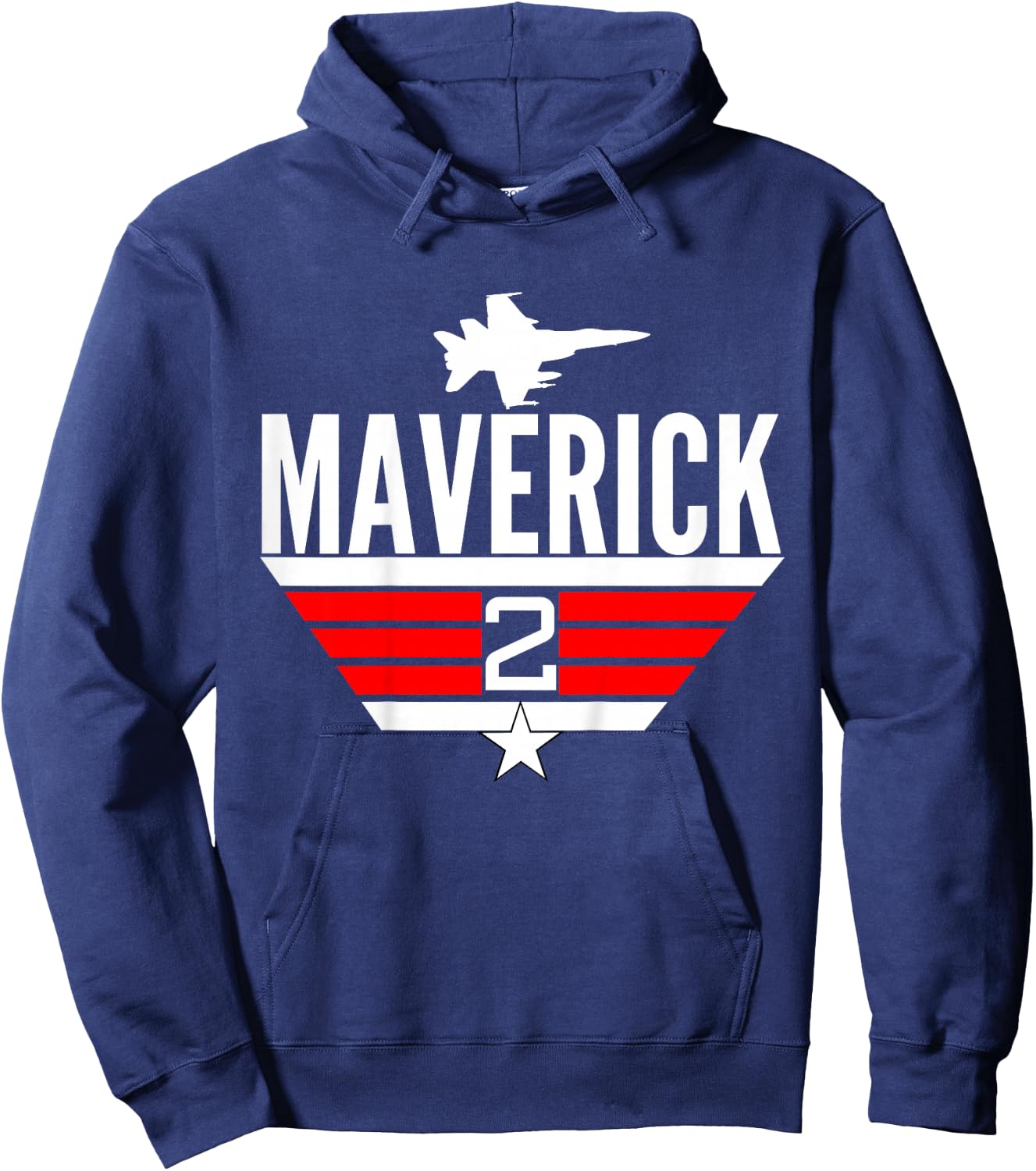 2 Year Old Top Maverick Jet Birthday Party Theme Shirt Hoodie - Hoodie | Navy