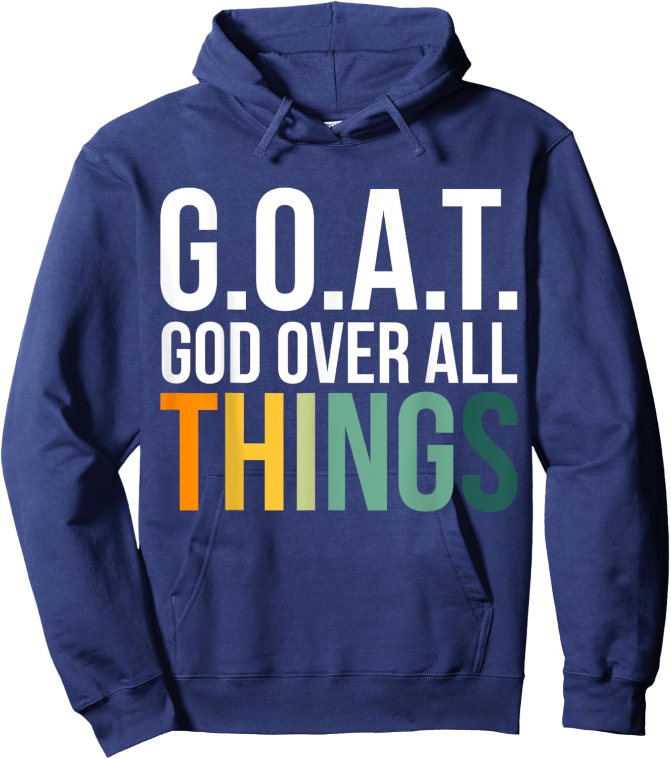 G.O.A.T. God Over All Things Hoodie - Hoodie | Navy