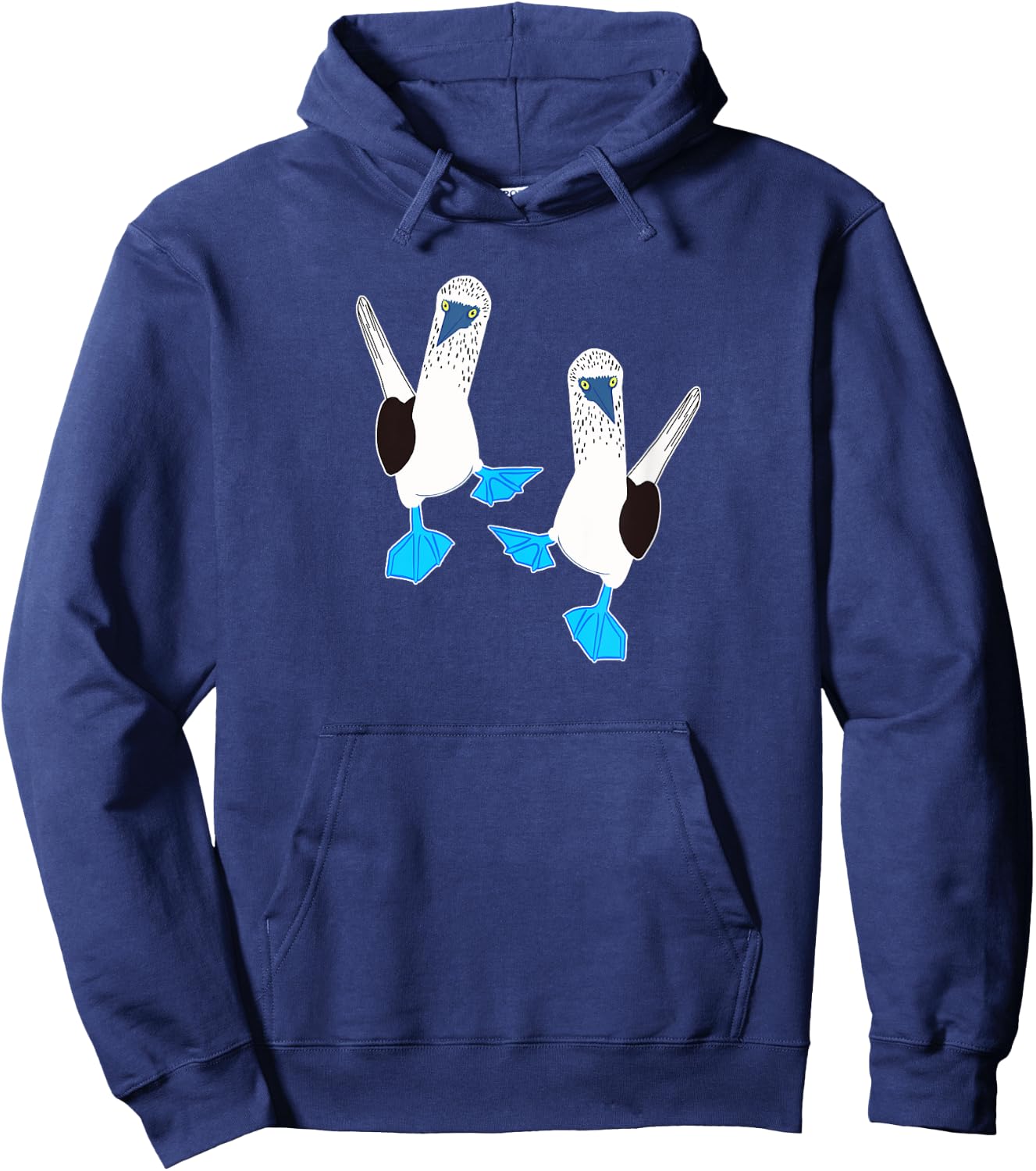 Cute pair of funny Blue-Footed Boobies Hoodie - Hoodie | Navy