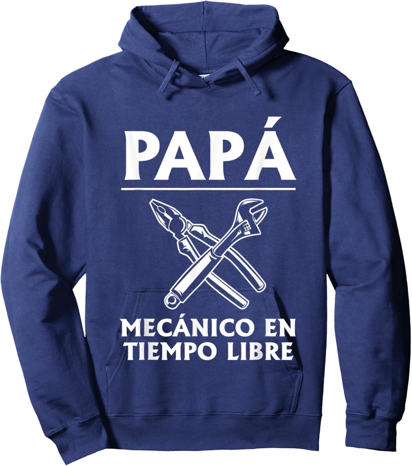 Papà Mecanico En Tiempo Libre Día del Padre Hoodie - Hoodie | Navy