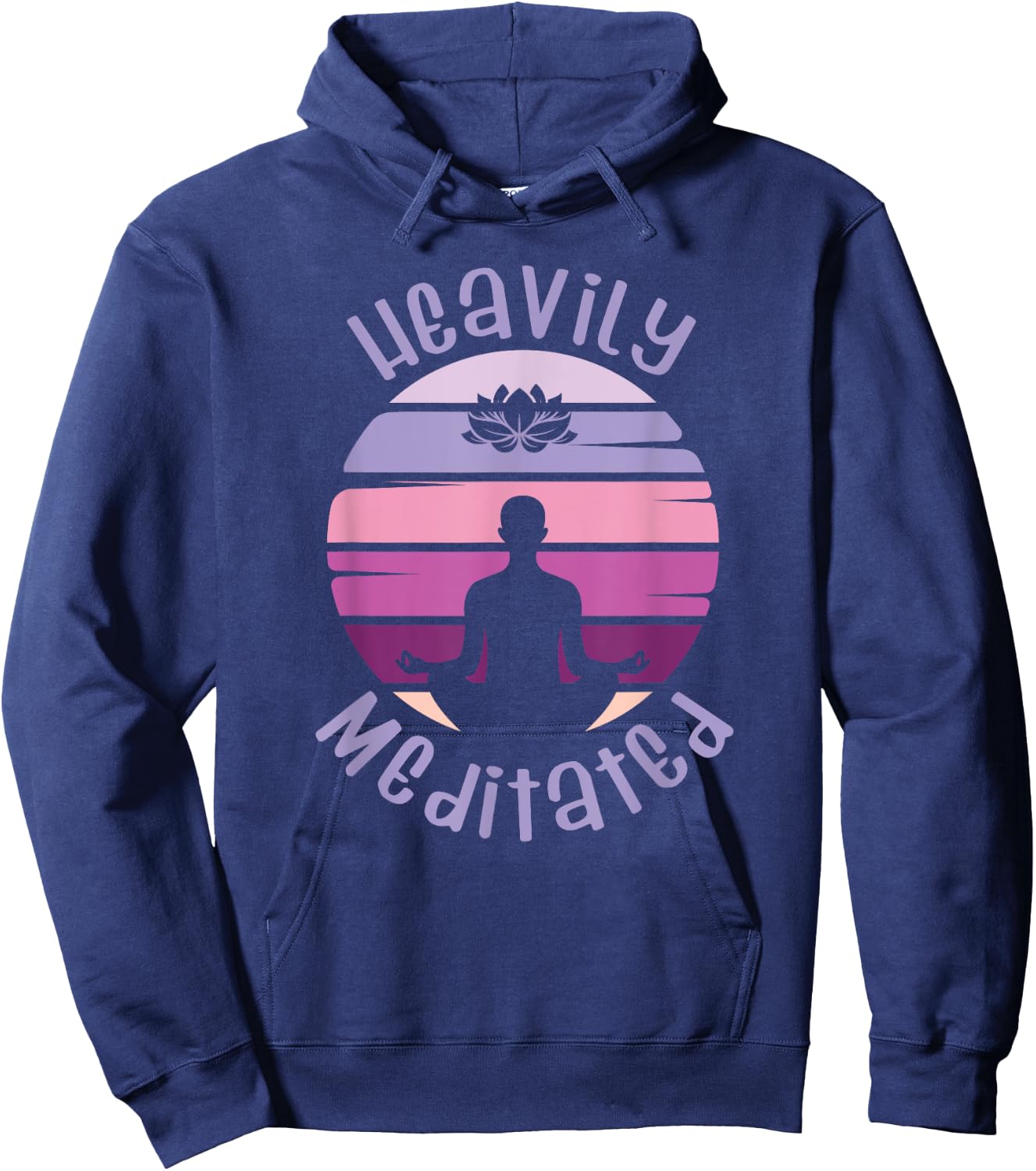Heavily meditated yoga meditation spiritual Hoodie - Hoodie | Navy