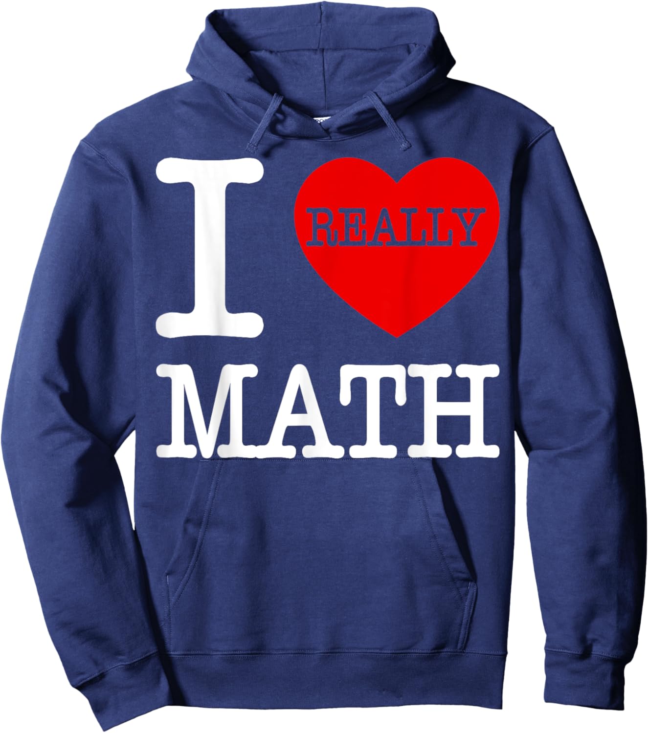 I Love Math I Heart Math Women Kids Who Love Math Hoodie - Hoodie | Navy