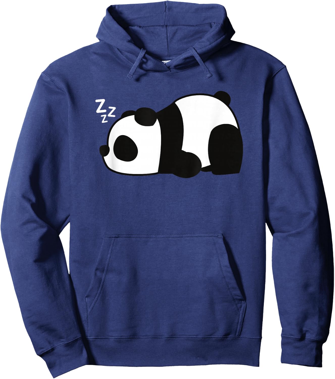 Funny Lazy Panda Bear Sleeping Grumpy Cute Animal Meme Hoodie - Hoodie | Navy