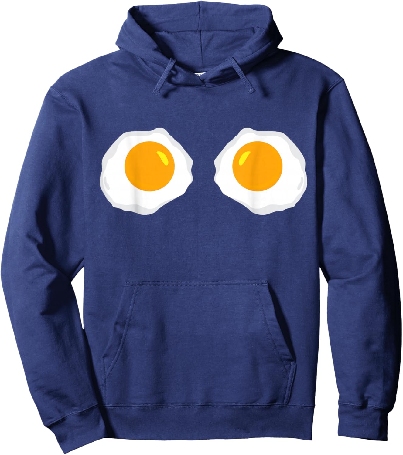Fried Eggs Funny Bikini Costume Sunny Side Up Egg Brassiere Hoodie - Hoodie | Navy