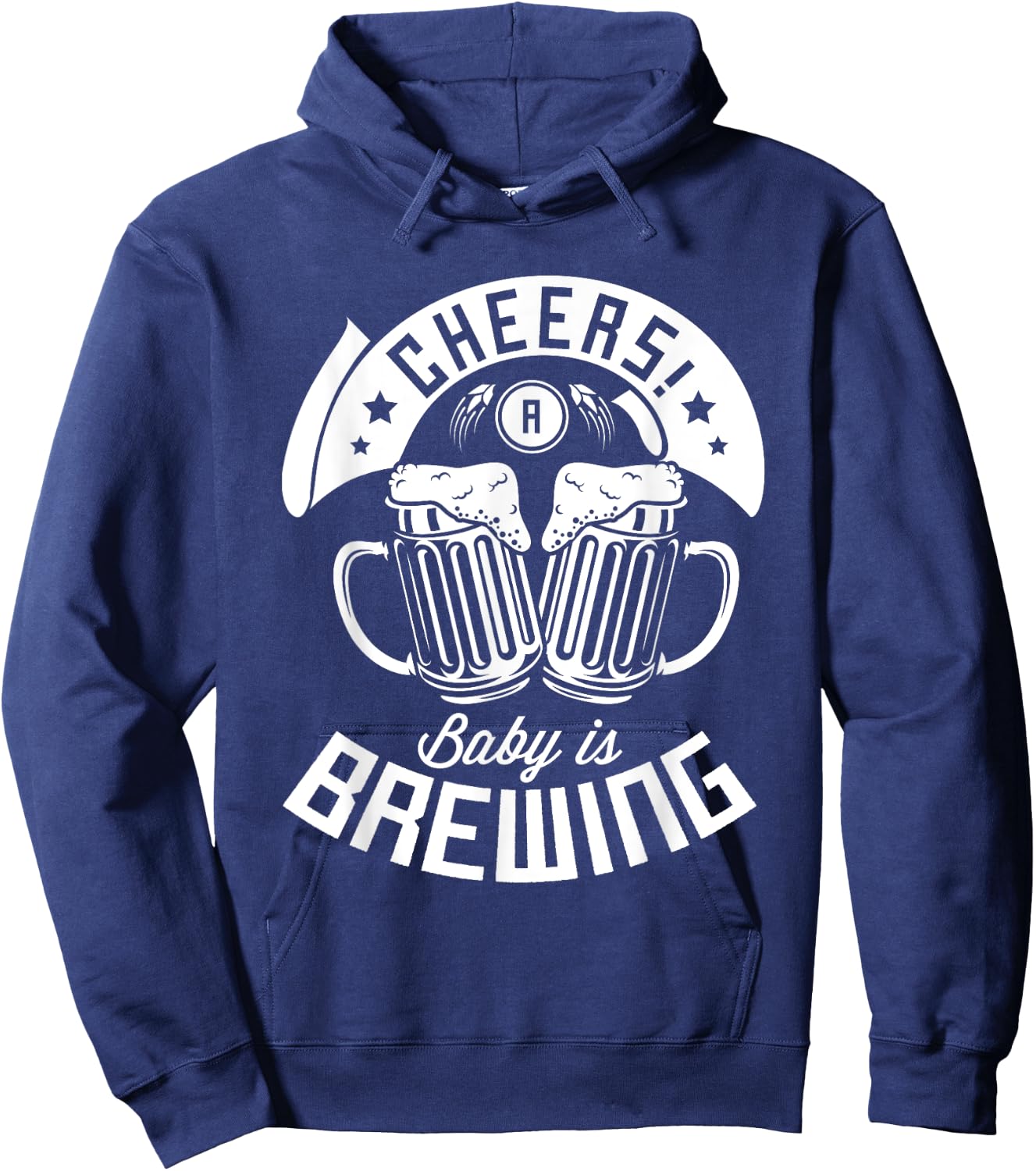 Cheers a baby is brewing Design for a Brewing Beer brewer Hoodie - Hoodie | Navy