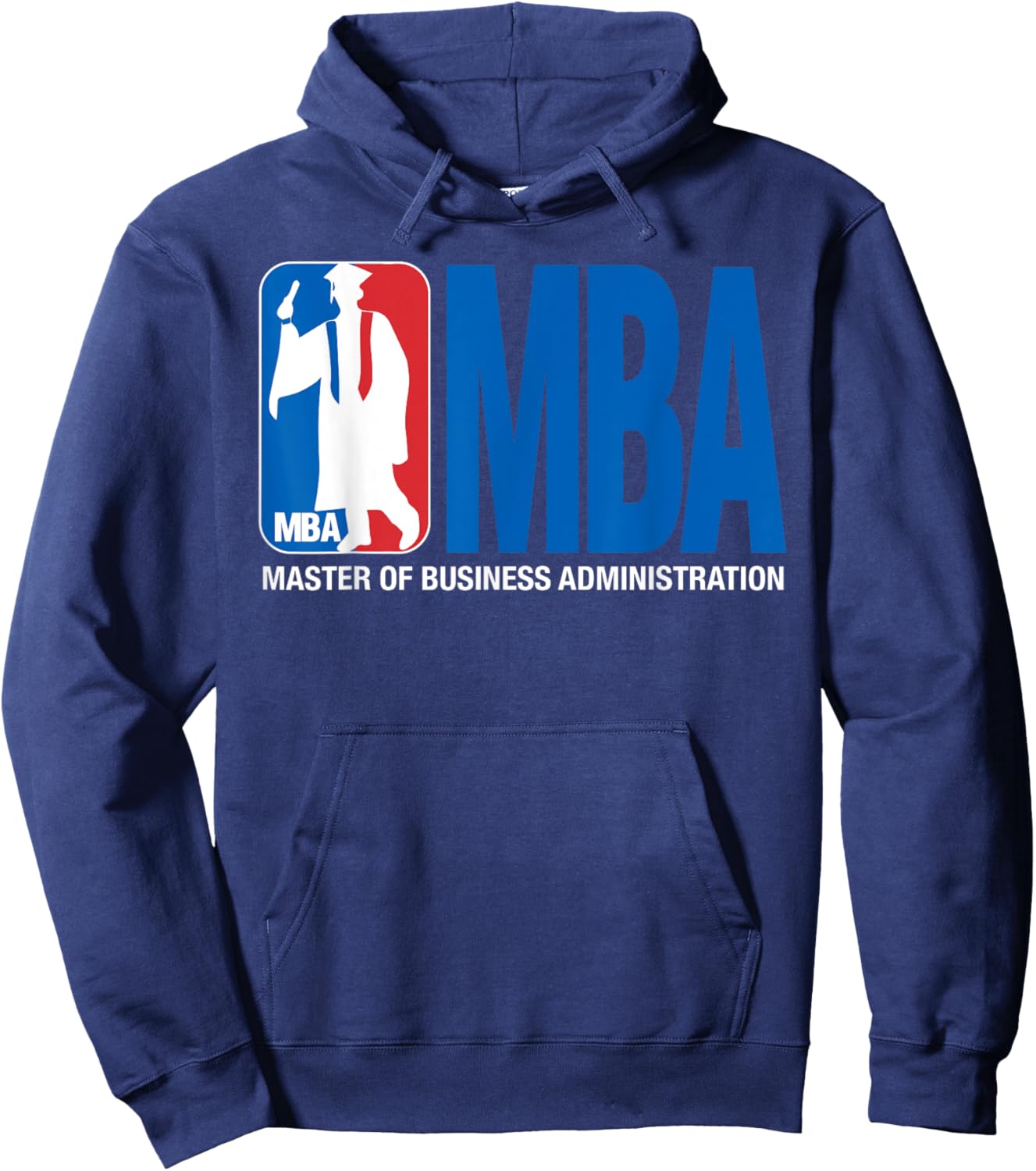 MBA Masters Degree Graduation Basketball Theme Pun Grad Hoodie - Hoodie | Navy