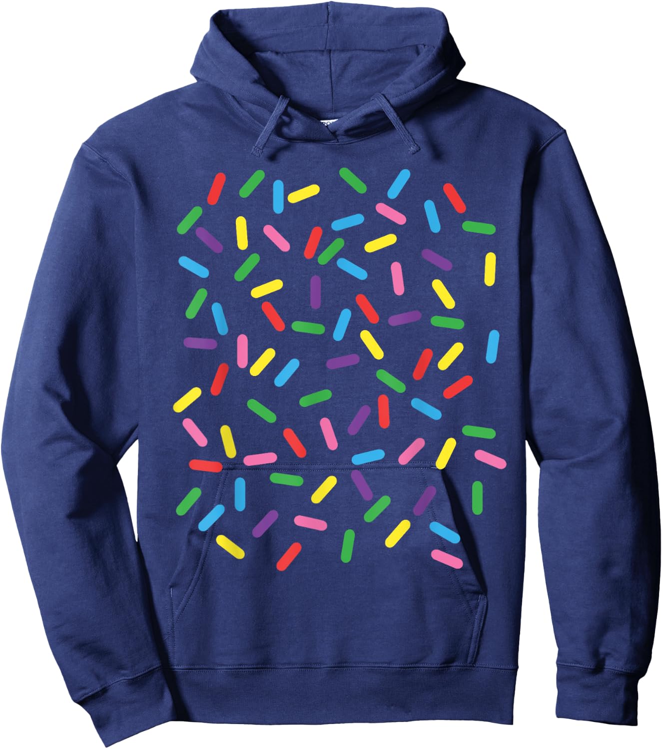Ice Cream Halloween DIY Costume Rainbow Sprinkles Doughnut Women Hoodie - Hoodie | Navy