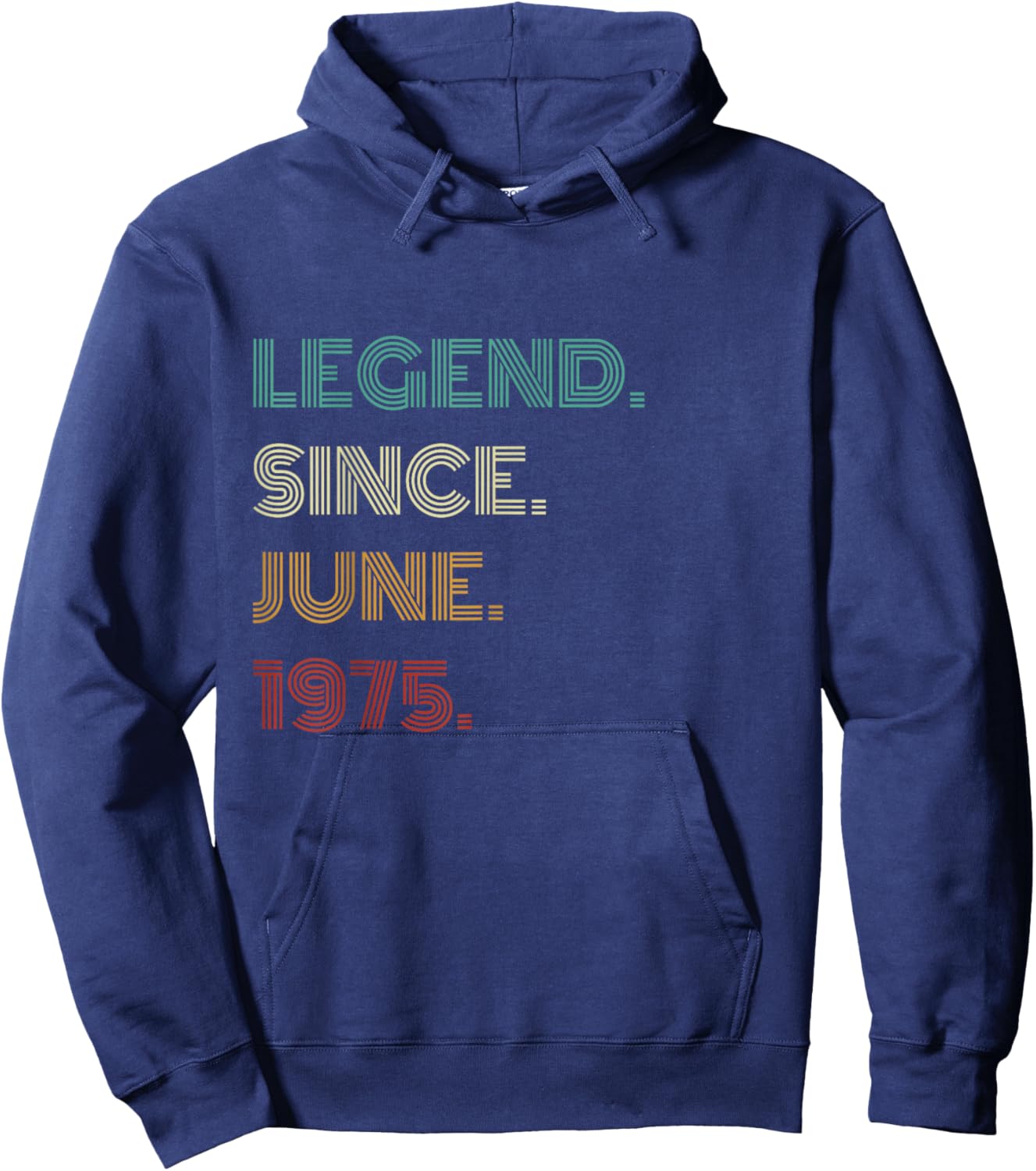 50 Years Old Legend Since June 1975 50th Birthday Hoodie - Hoodie | Navy
