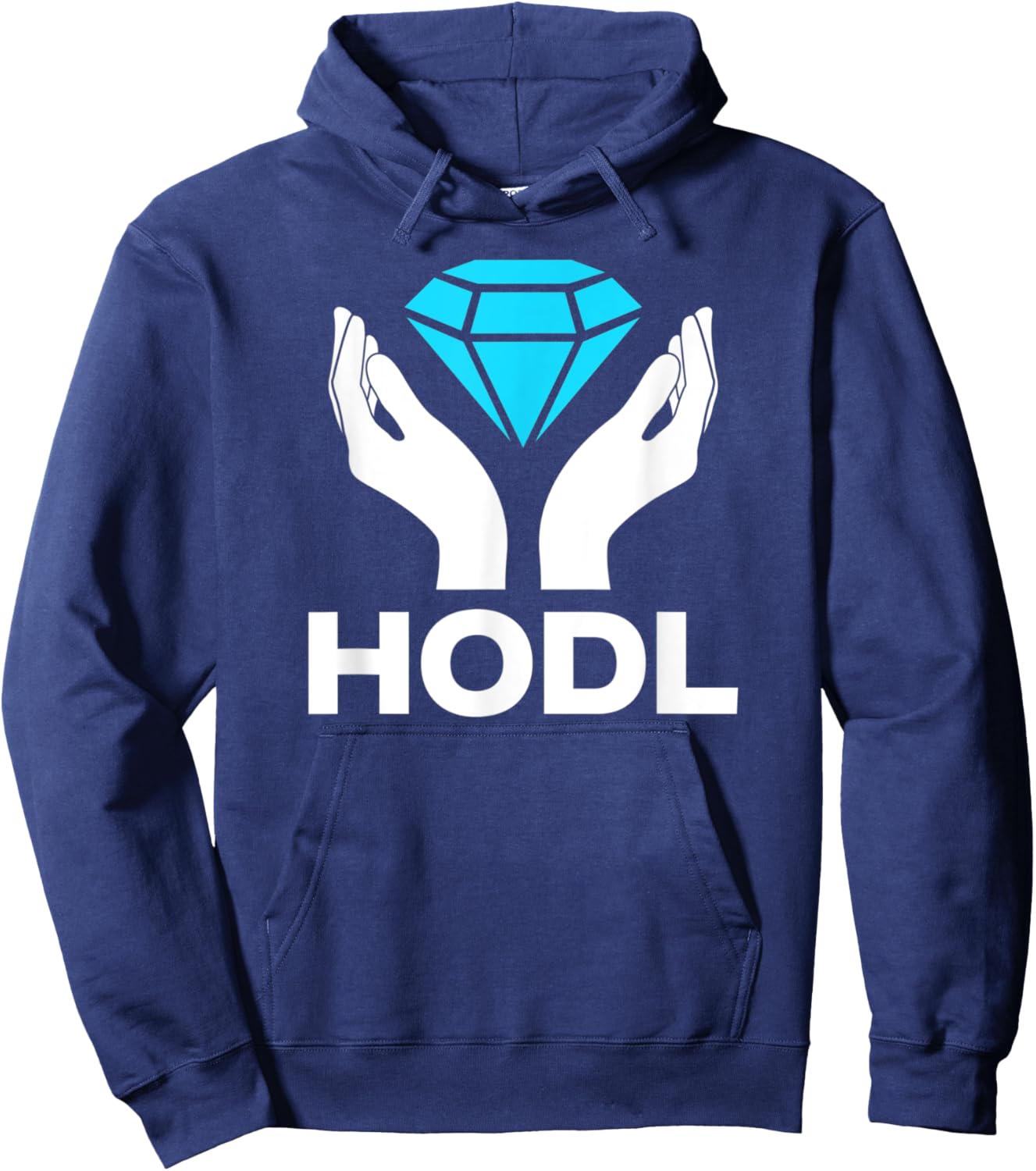 Diamonds Hands HODL - Wall Street Game Stocks Bets Memes Hoodie - Hoodie | Navy