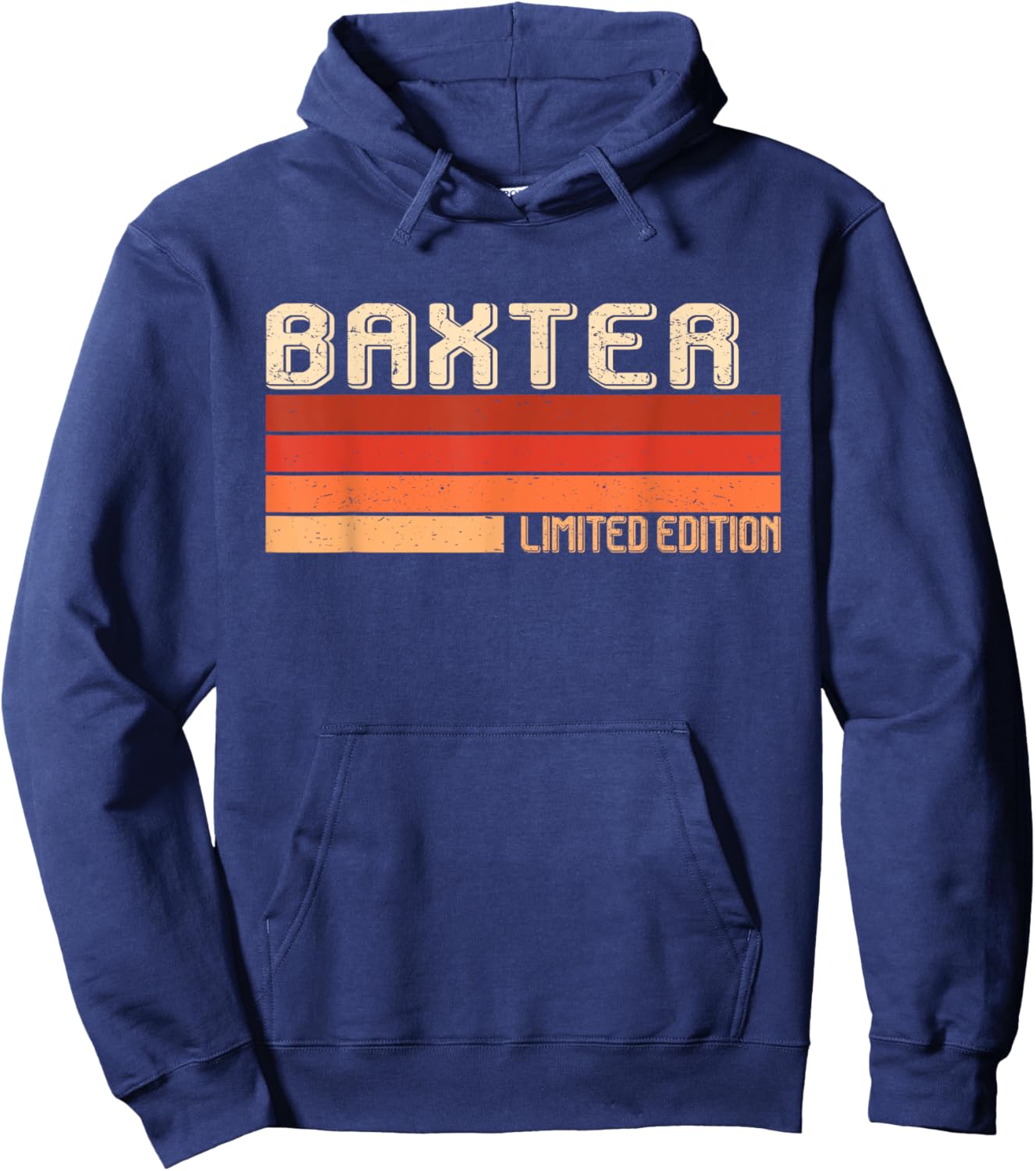 BAXTER Name Personalized Idea Men Retro Vintage BAXTER Hoodie - Hoodie | Navy
