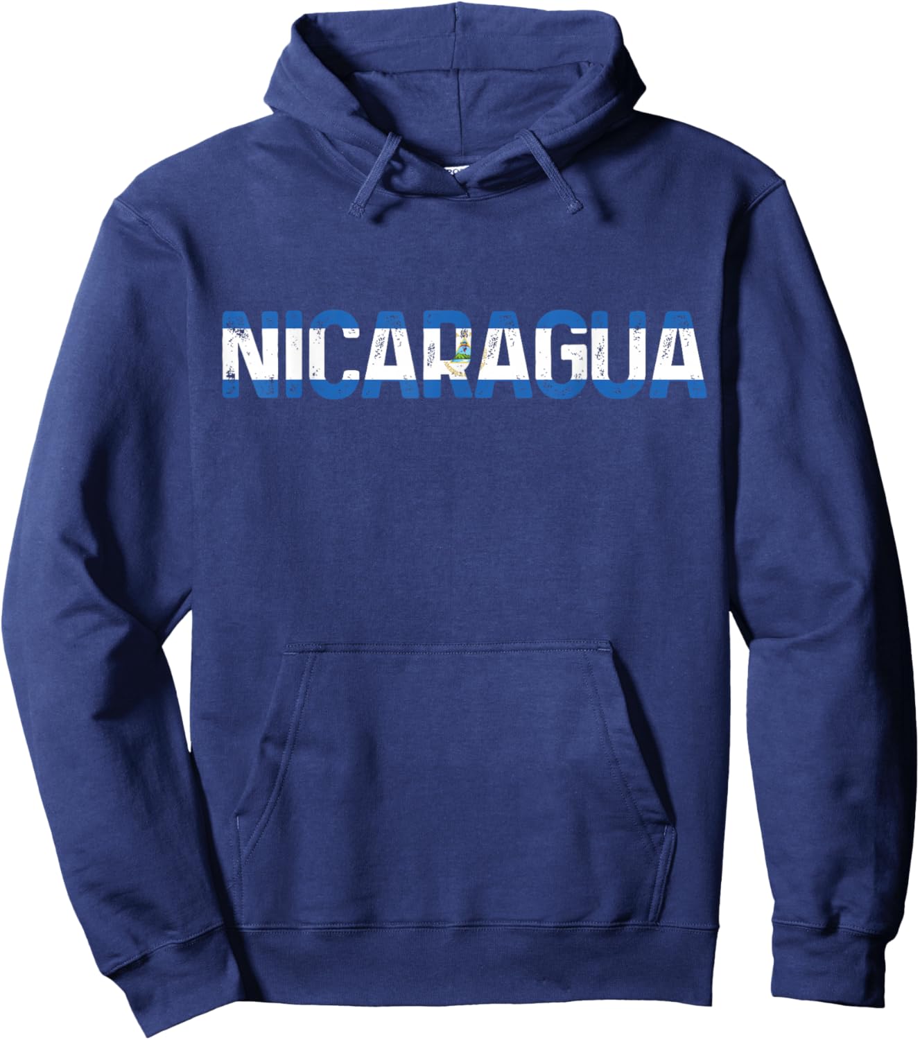 Nicaragua Flag Hoodie - Hoodie | Navy