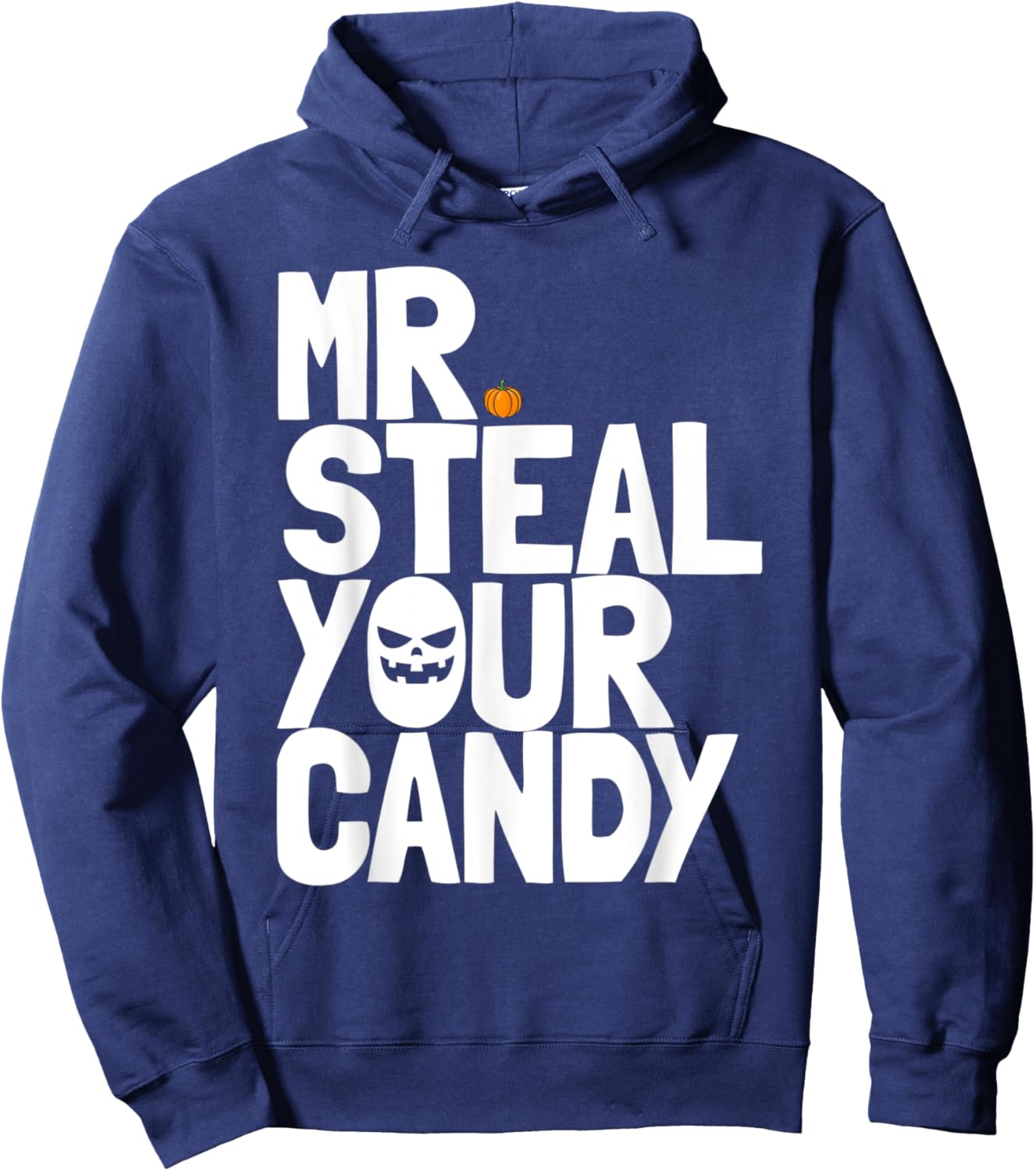 Mr Steal Your Candy Toddler Halloween Outfit Boys Halloween Hoodie - Hoodie | Navy
