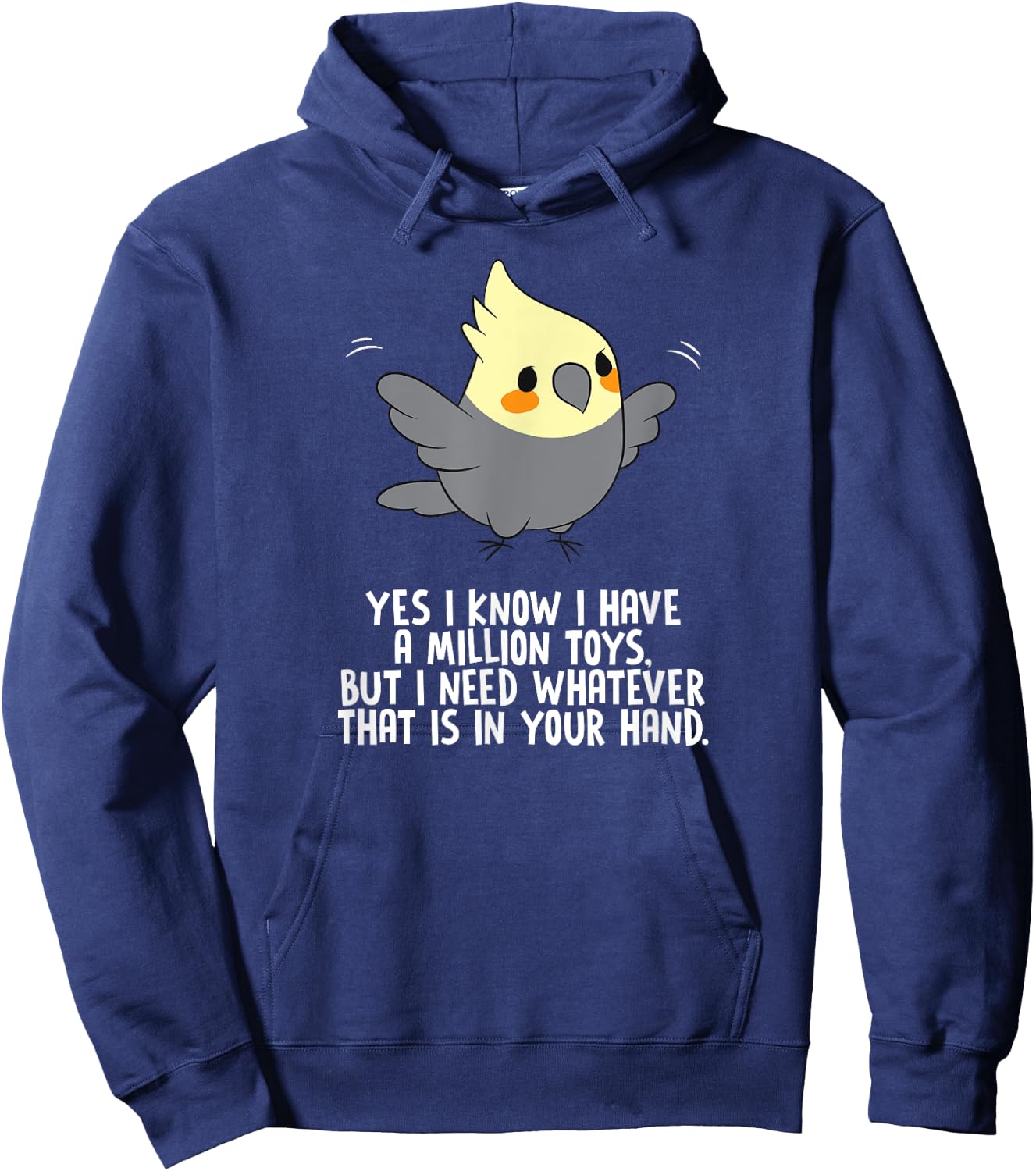 COCKATIEL Birds Funny Cockatiels Design Hoodie - Hoodie | Navy