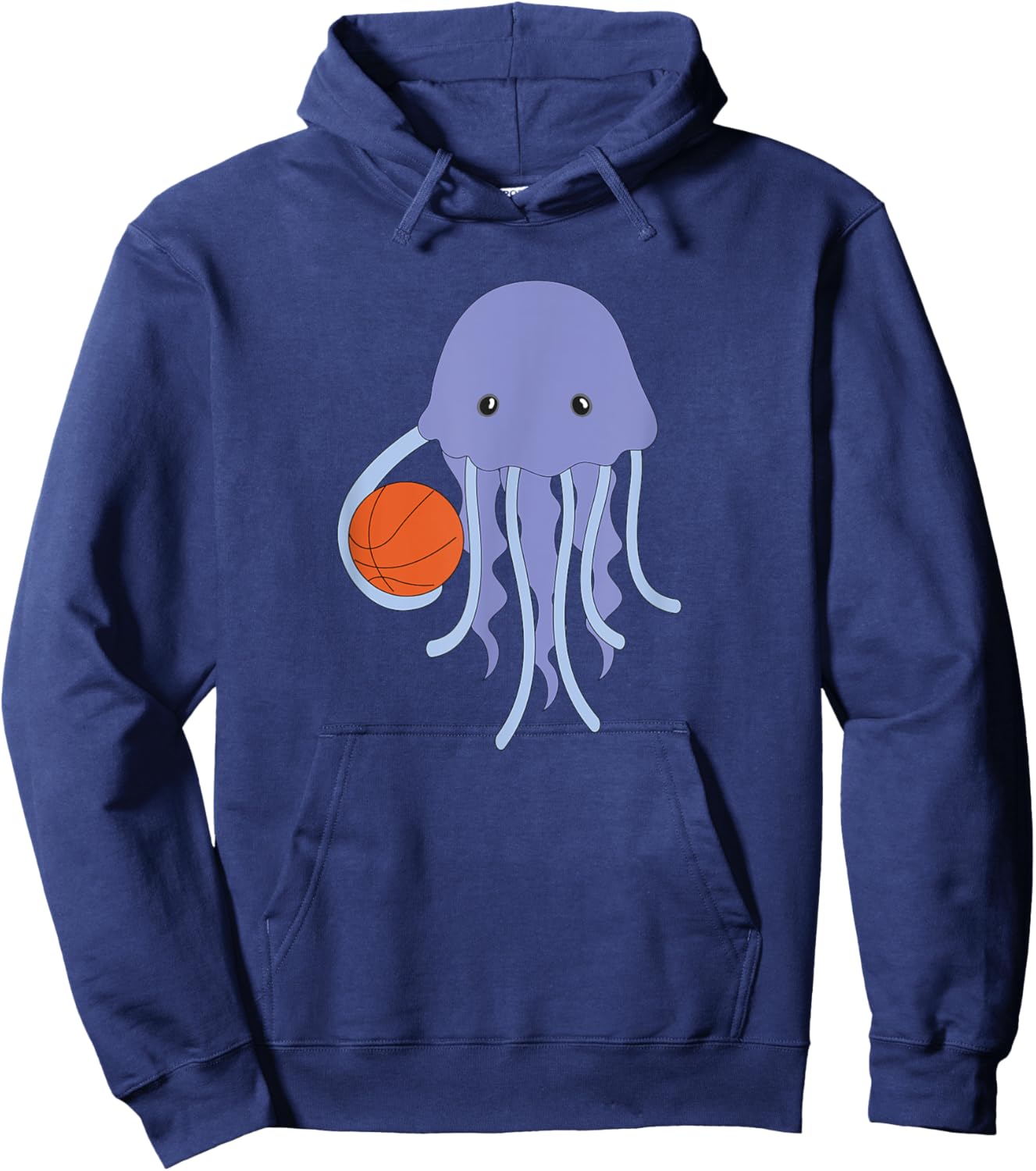 Jellyfish Playing Basketball Octopus Basketball Player Hoodie - Hoodie | Navy
