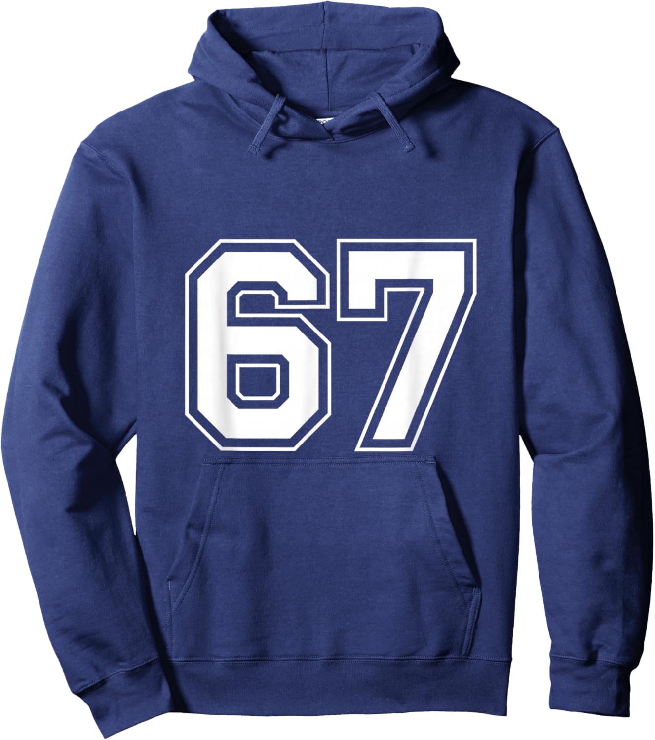 Number 67 Hoodie - Hoodie | Navy