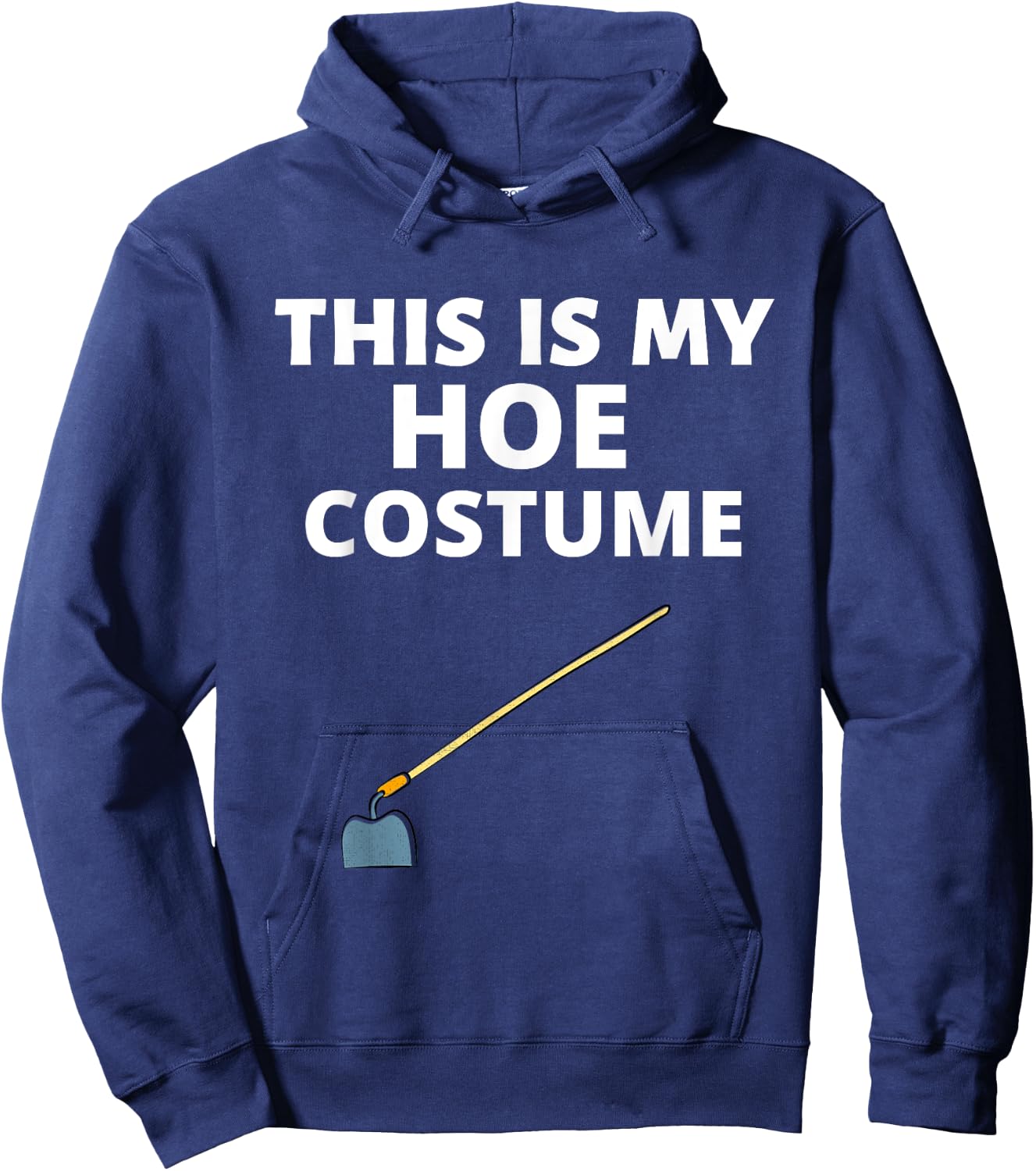 Funny Halloween Sarcastic Hoe Women Costume Party Hoodie - Hoodie | Navy