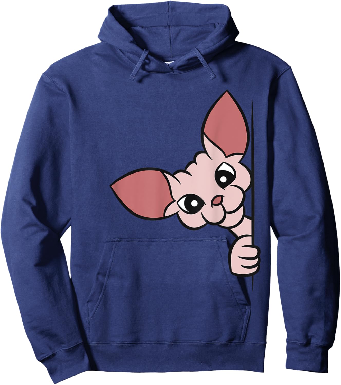 Cute Sphynx Cat Peeking From Side Women Kids Hoodie - Hoodie | Navy