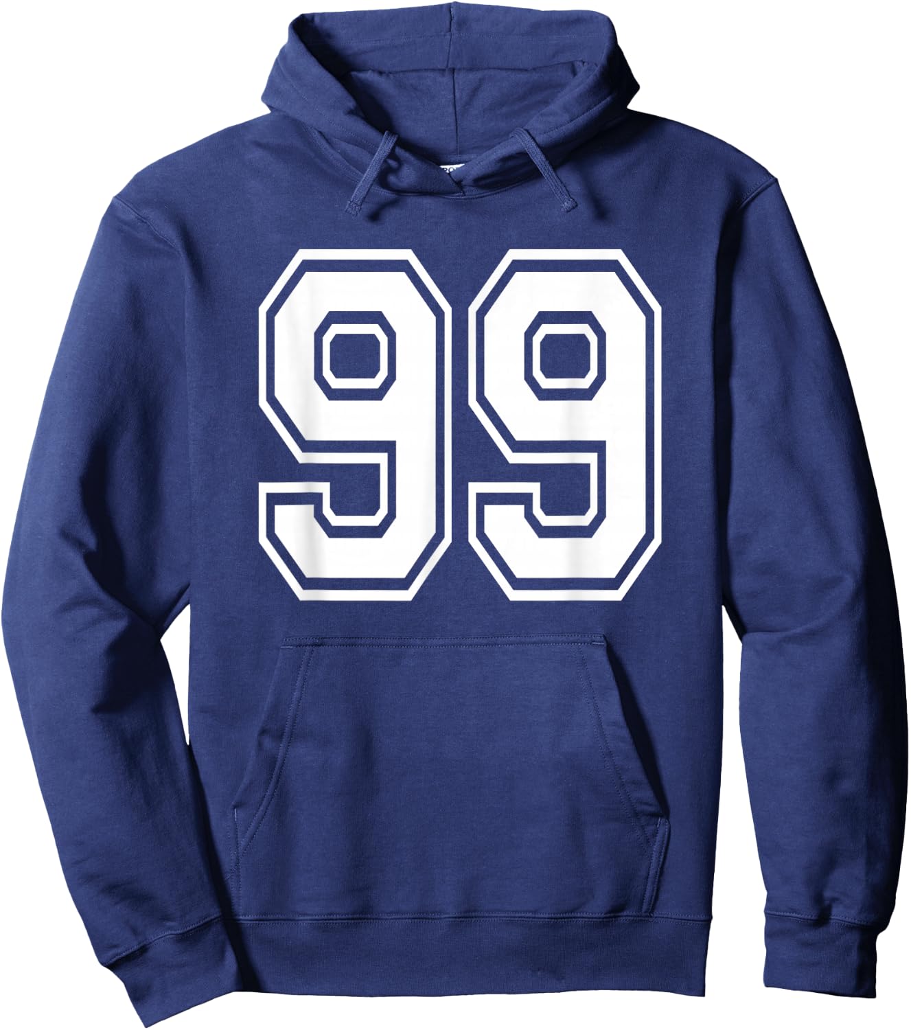 Number 99 99th Birthday Gift Player Team Numbered Jersey Hoodie - Hoodie | Navy