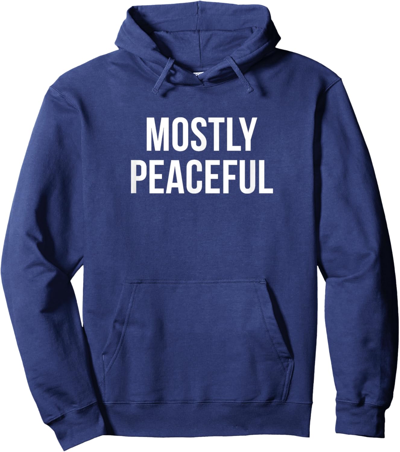 Mostly Peaceful Hoodie - Hoodie | Navy