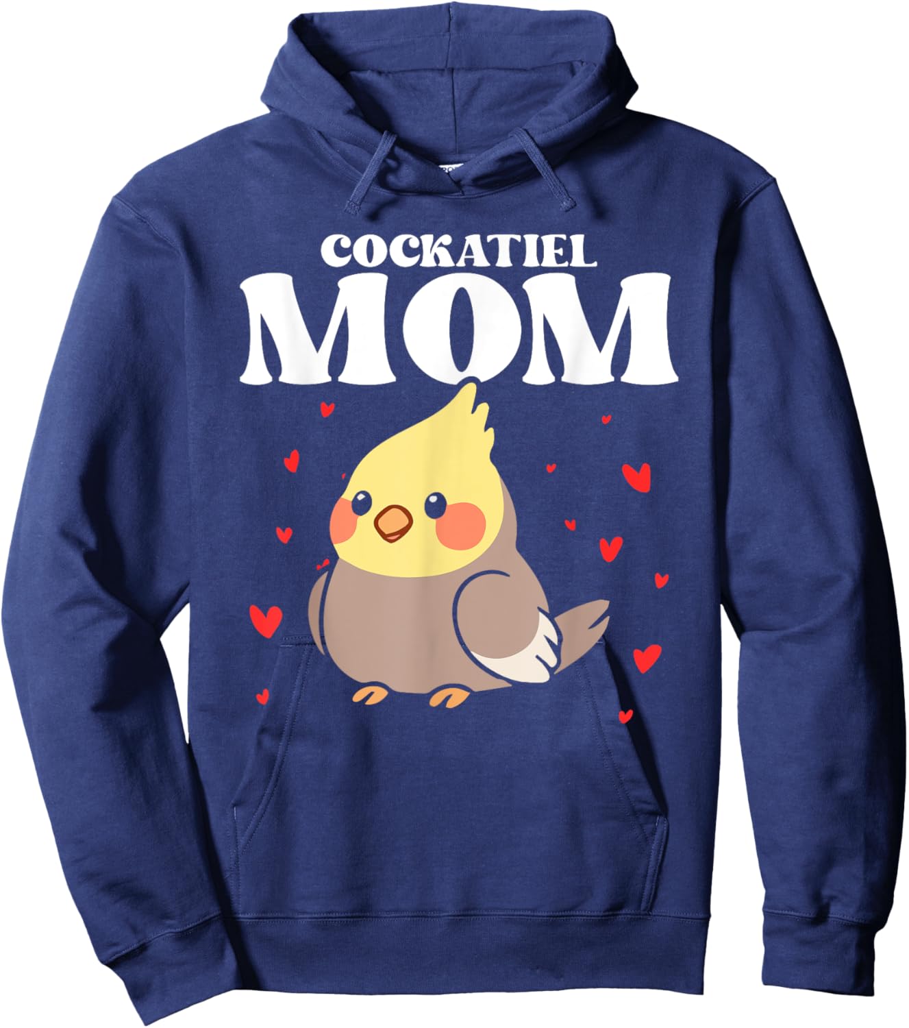 Cockatiel Mom Mother Bird Lover Ornithology Mother's Day Hoodie - Hoodie | Navy
