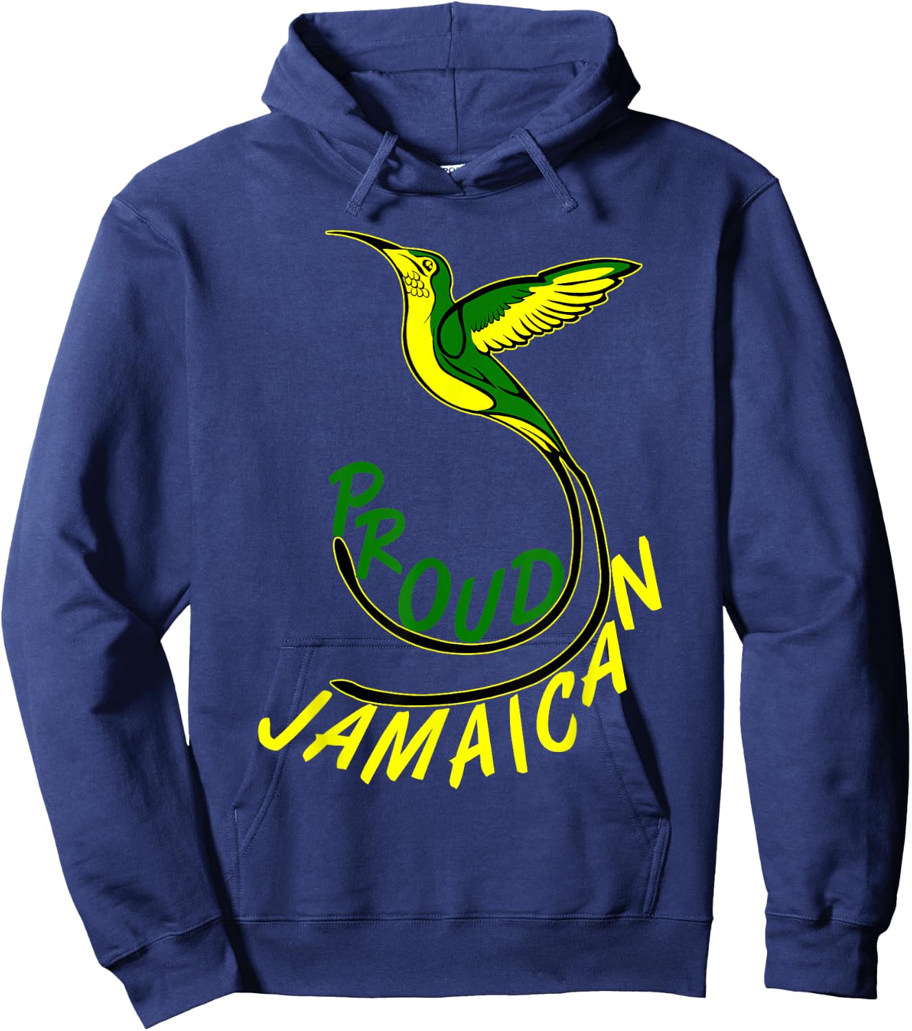 Jamaica Shirt Proud Jamaican doctor bird Gift Men & Women Hoodie - Hoodie | Navy