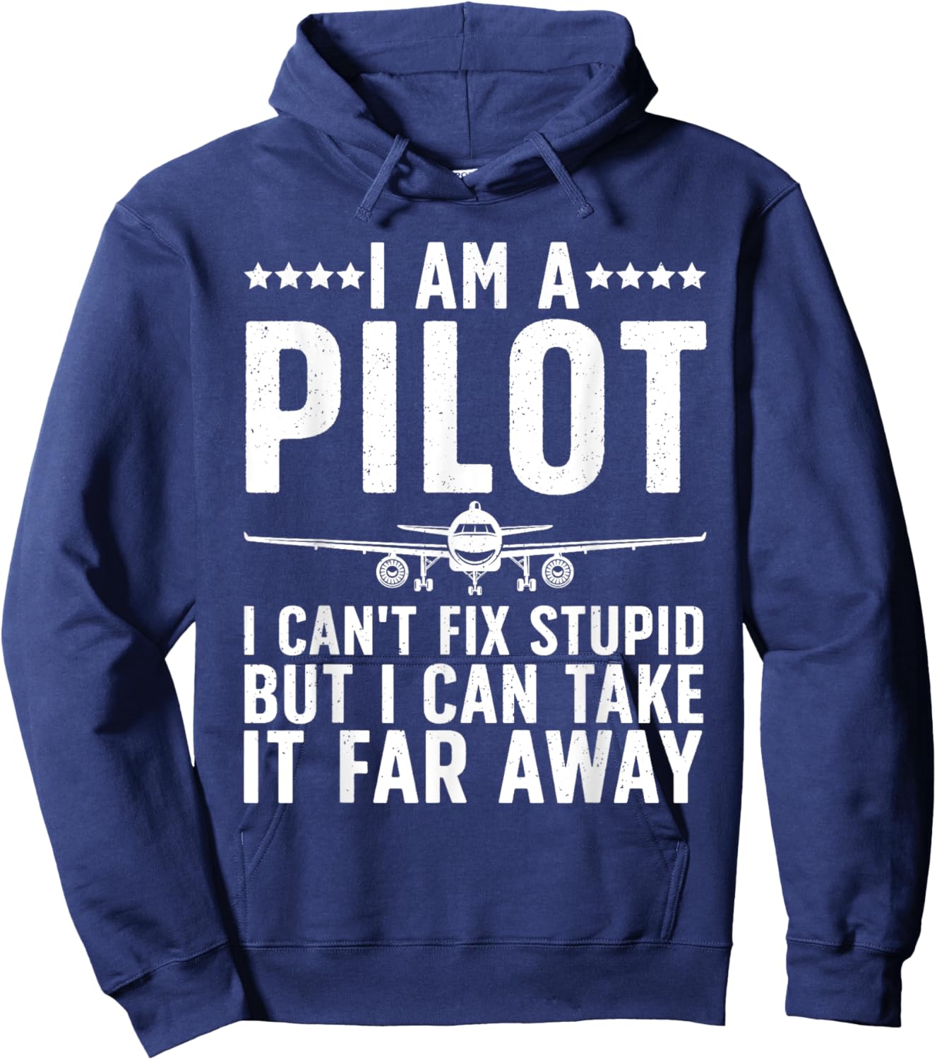 Funny Pilot Art Women Aircraft Themed Airplane Pilot Hoodie - Hoodie | Navy