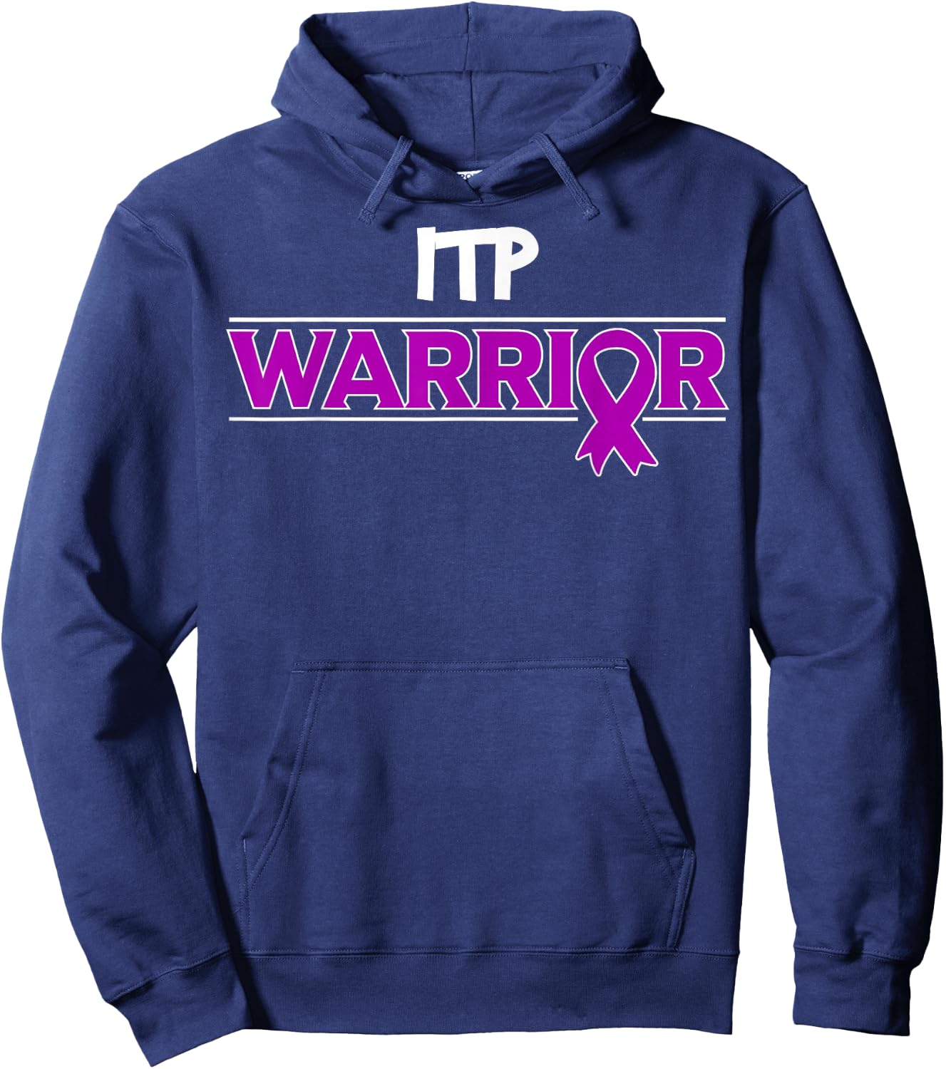 ITP Warrior Immune Thrombocytopenia Platelets Awareness Hoodie - Hoodie | Navy