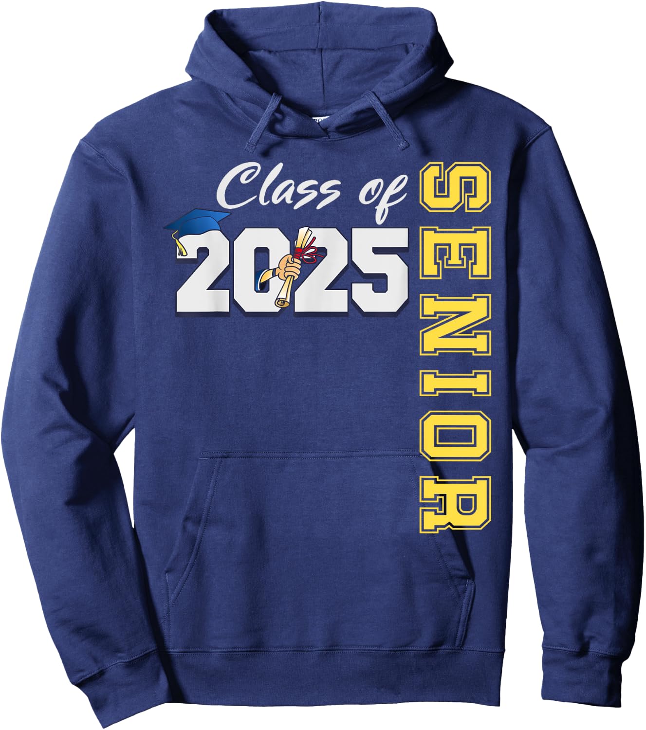 Senior 2025 Class of 2025 Senior 2025 Graduation Hoodie - Hoodie | Navy