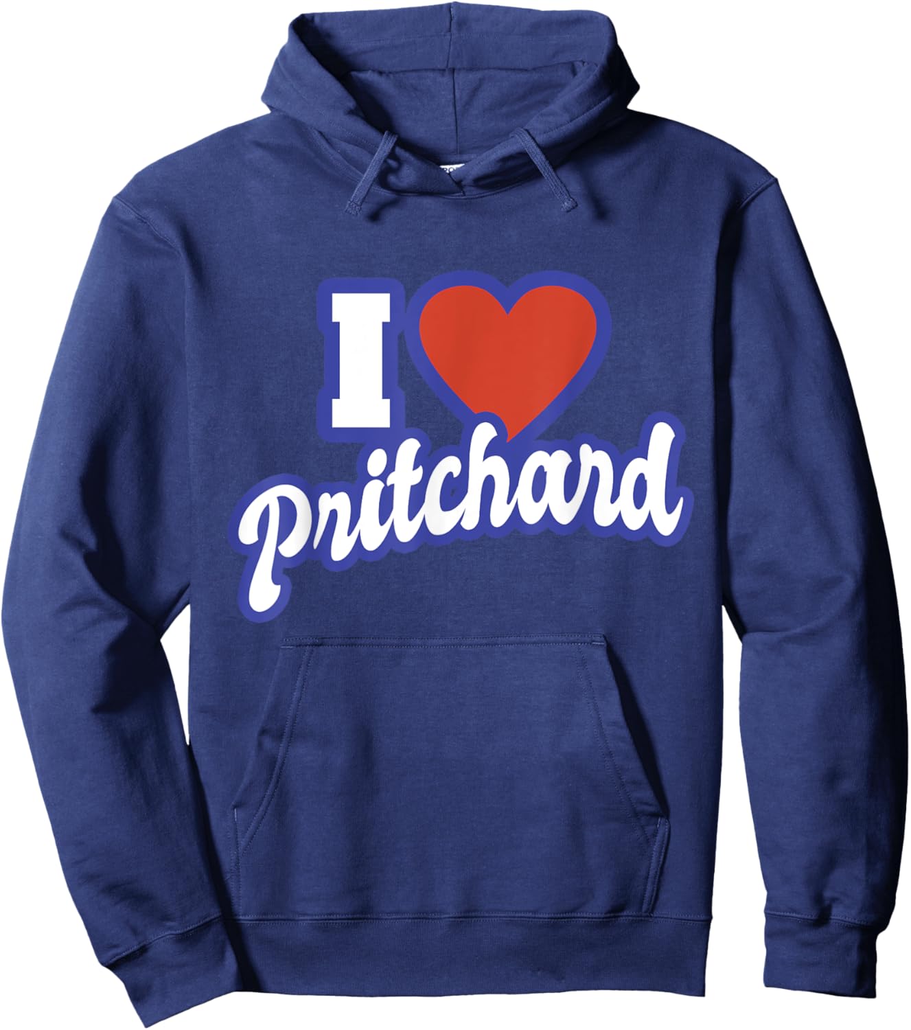 I Love Pritchard Hoodie - Hoodie | Navy