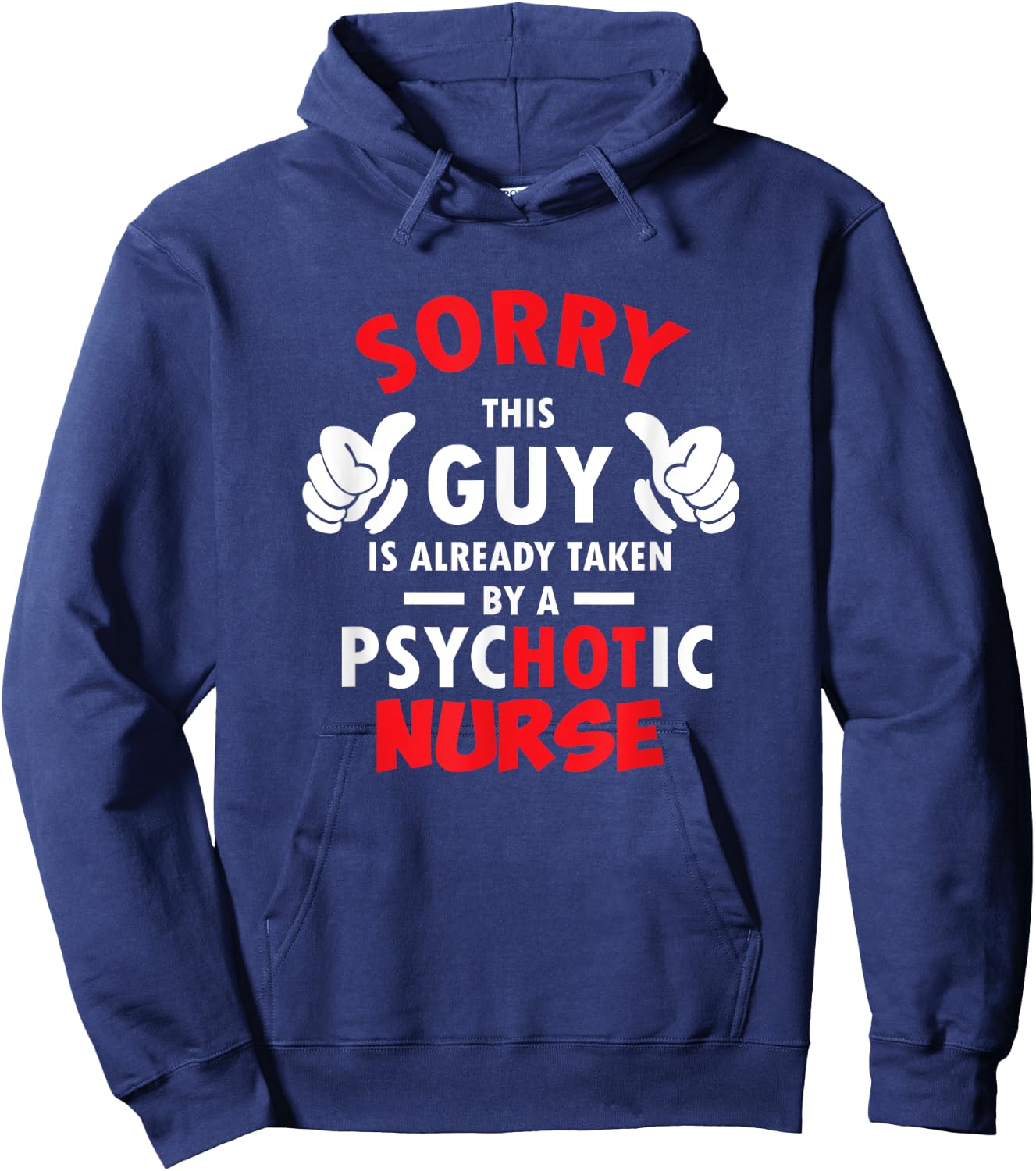 Hot Nurse Girlfriend boyfriend funny Gift Hoodie - Hoodie | Navy