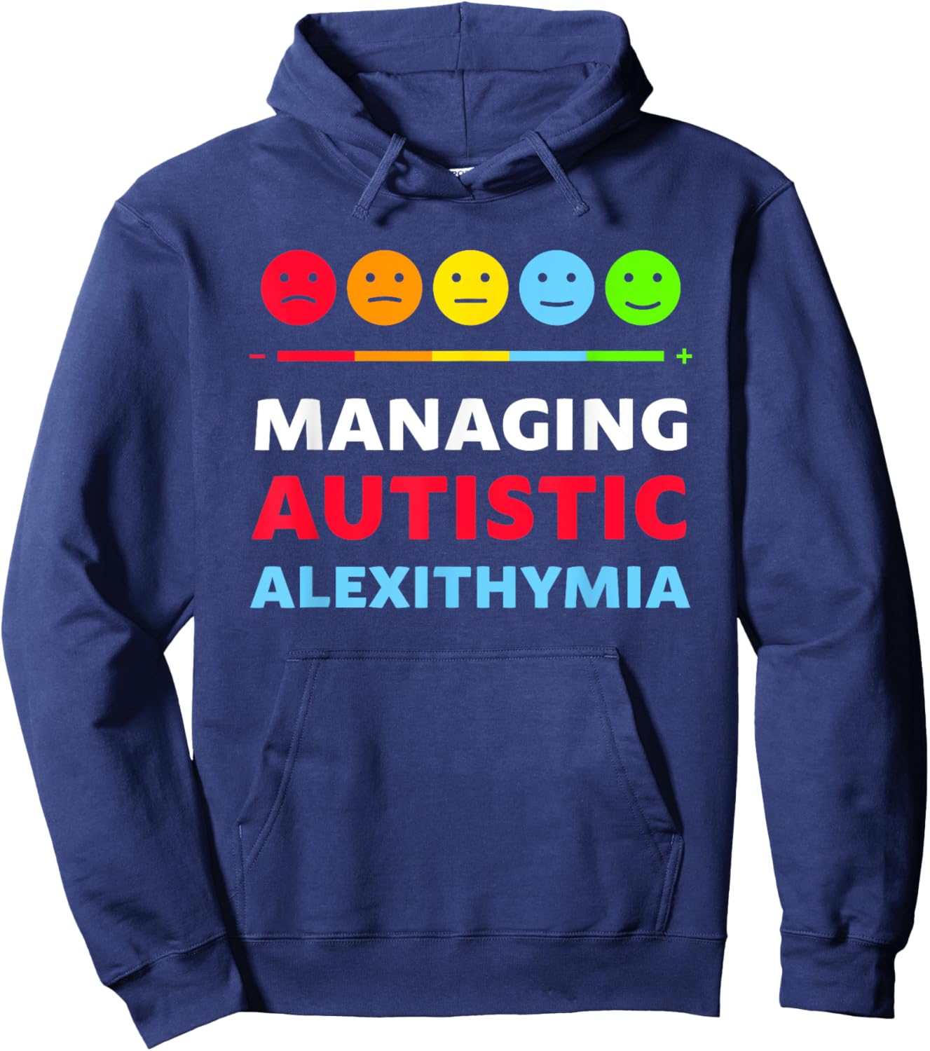 Managing Autistic Alexithymia Apparel Hoodie - Hoodie | Navy