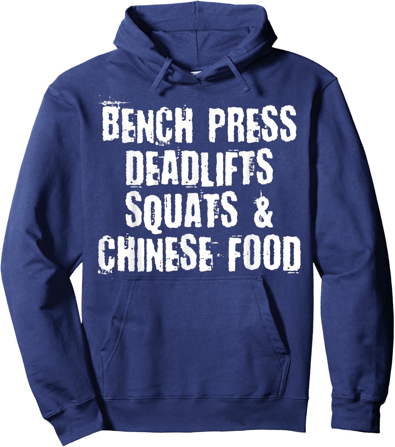 Funny Powerlifter Gift Chinese Food Gym Workout Hoodie - Hoodie | Navy