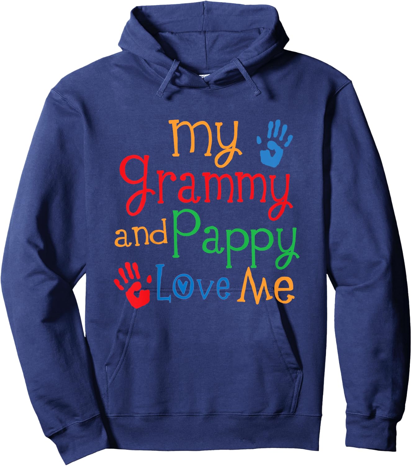 Grammy and Pappy Love Me Hoodie - Hoodie | Navy