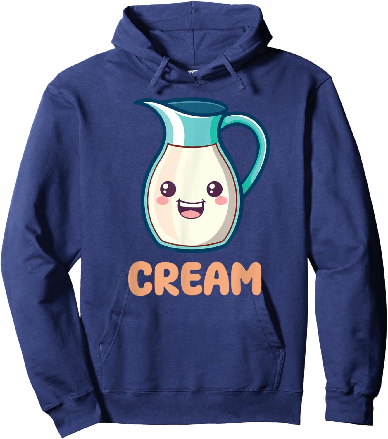 Coffee & Creamer Matching Couple Halloween Best Friends Hoodie - Hoodie | Navy