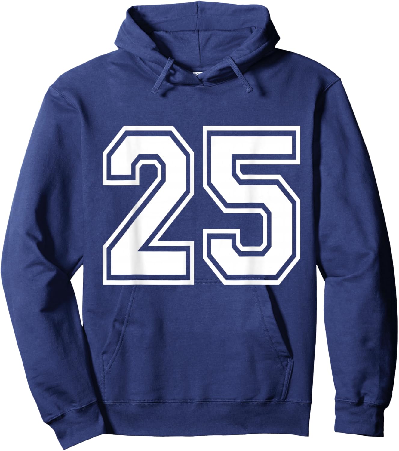 Number 25 Varsity Sports Team Jersey 25th Birthday 25 Years Hoodie - Hoodie | Navy
