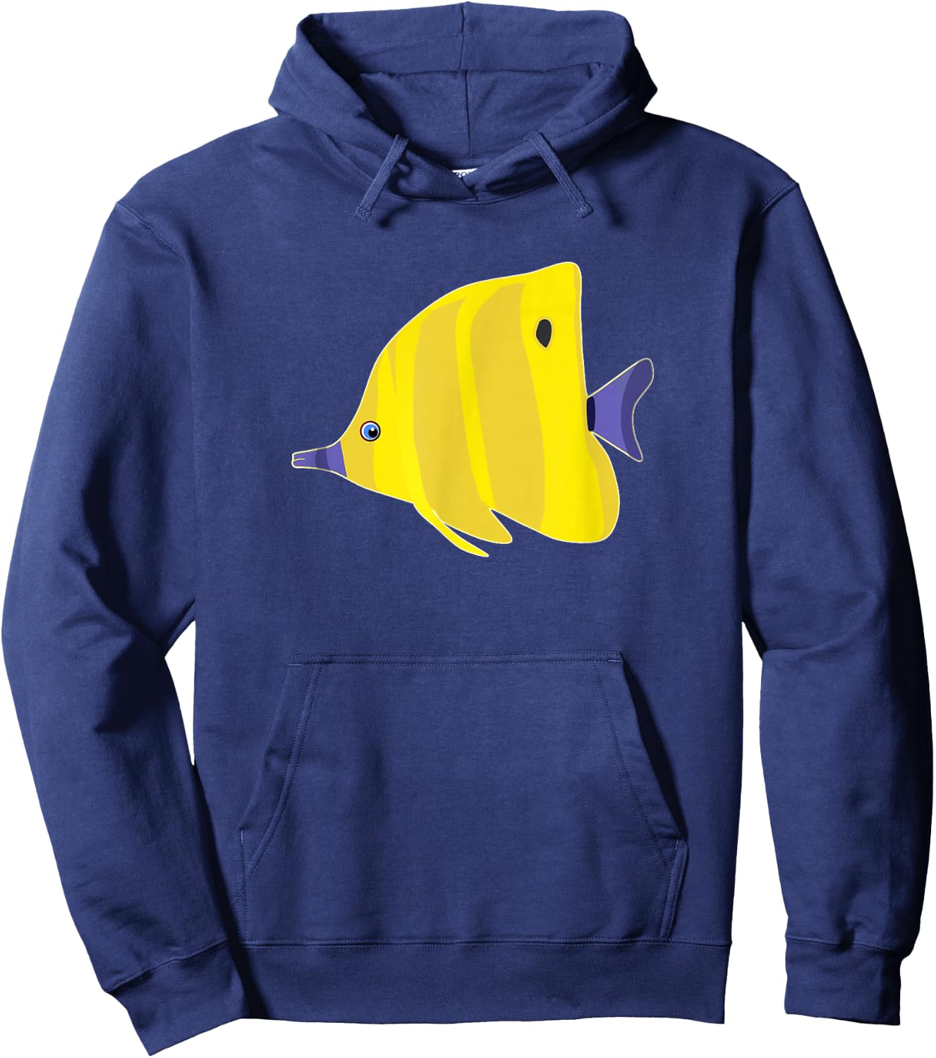 Cool Butterfly Exotic Fish Tropical Aquarium Ocean Hoodie - Hoodie | Navy