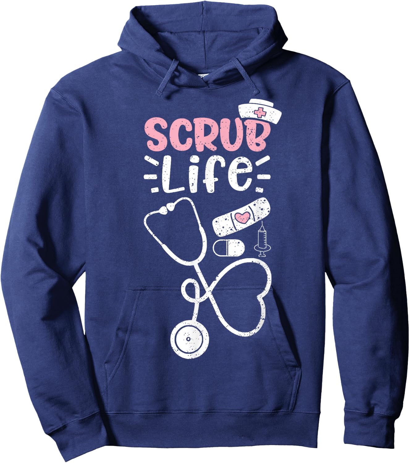 Scrub Life - Nurse Life Hoodie - Hoodie | Navy